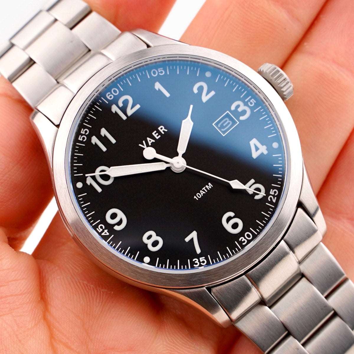 VAER S3 Calendar Field Black Watch - 36mm Quartz