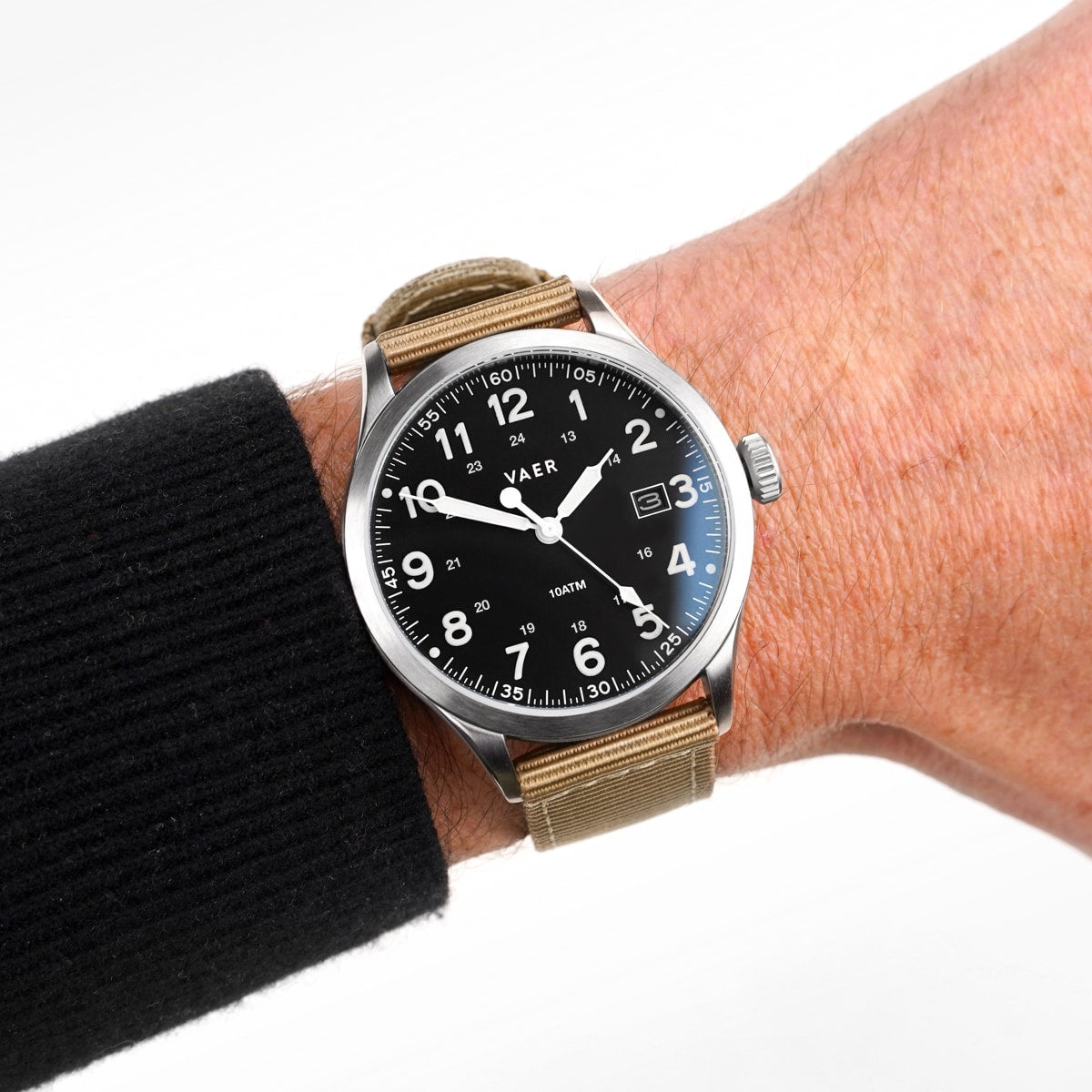 VAER S5 Calendar Field Black Watch - 40mm Quartz