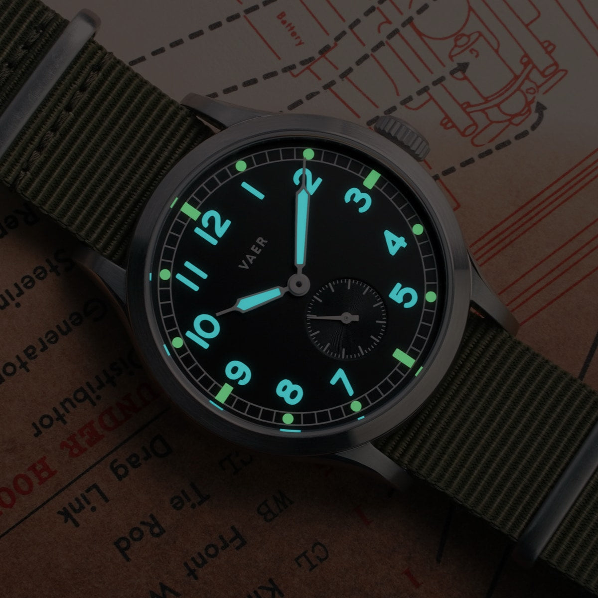 VAER S5 Dirty Dozen Mens Watch - 40mm Quartz