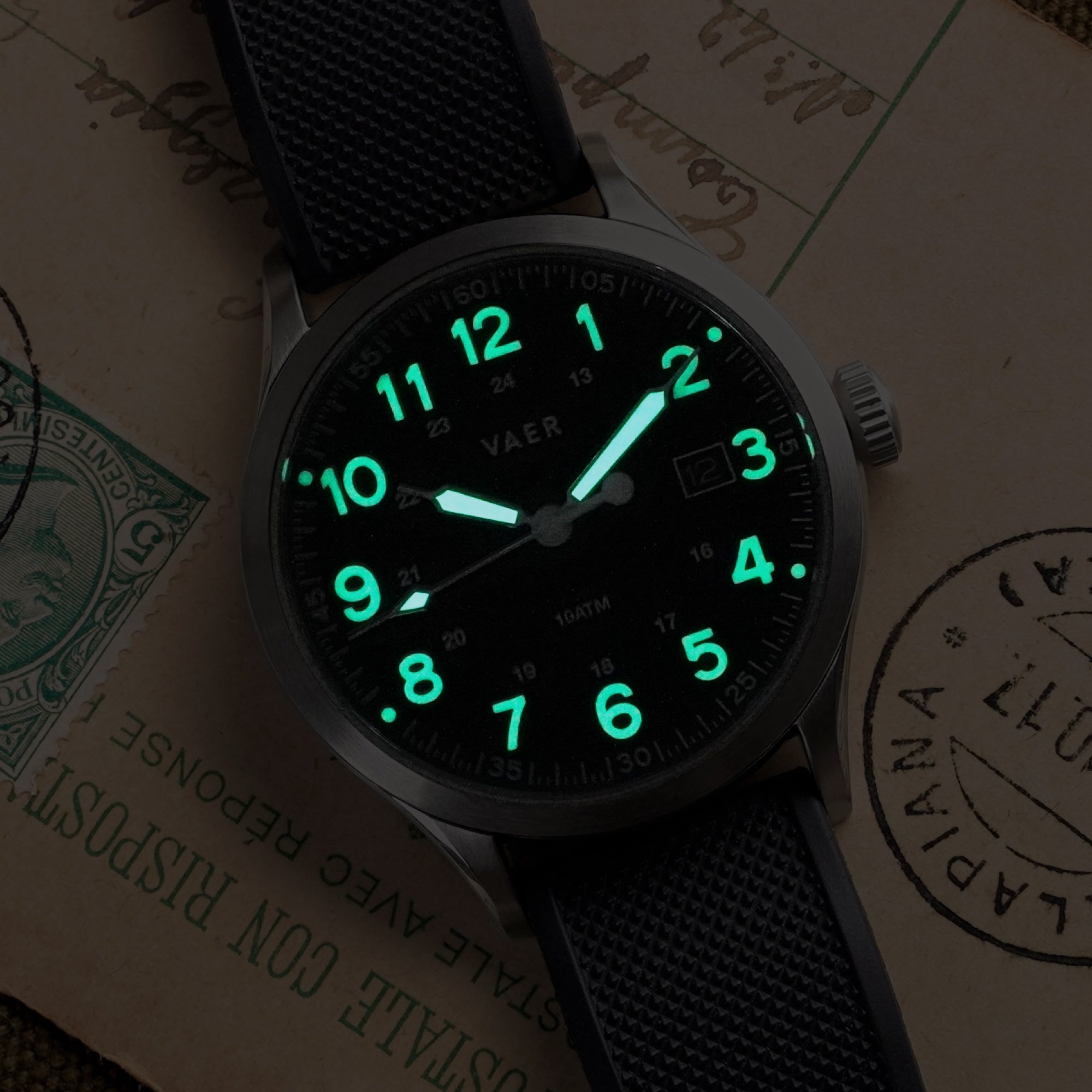 VAER S5 Calendar Field Black Watch - 40mm Quartz