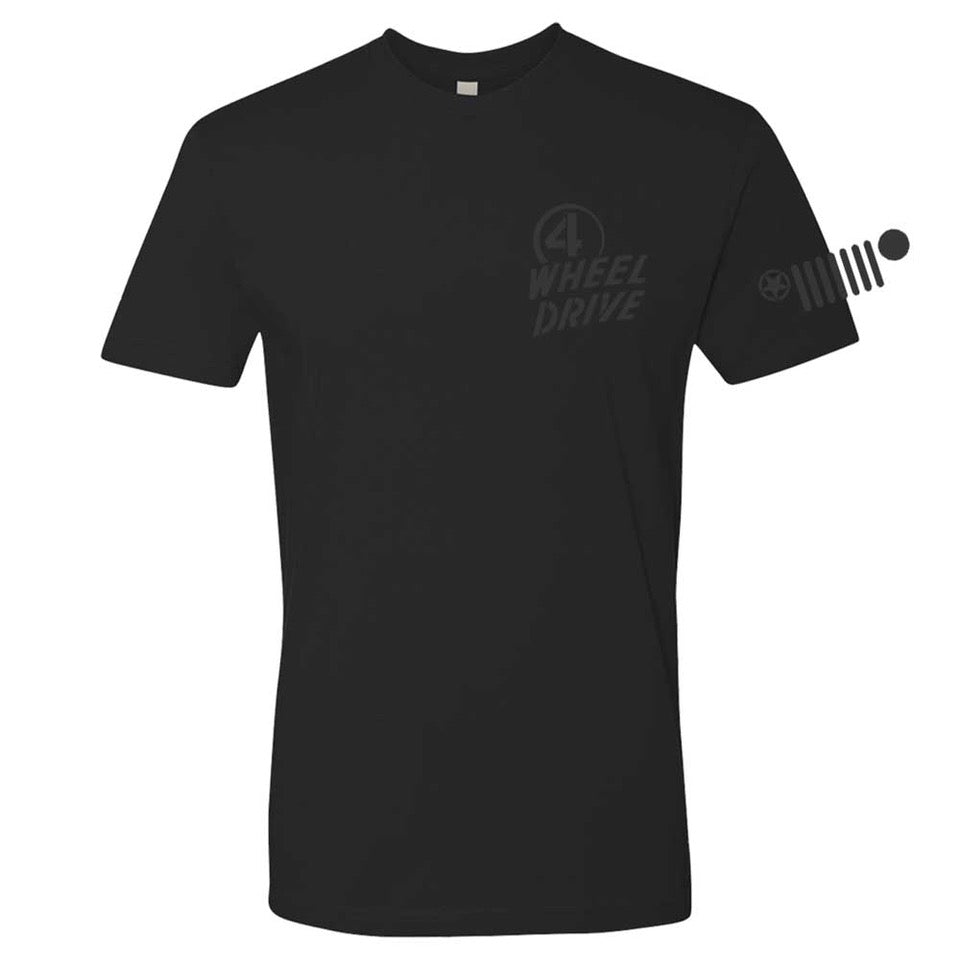 Camiseta Jeep® Willys 4WD para hombre, color negro