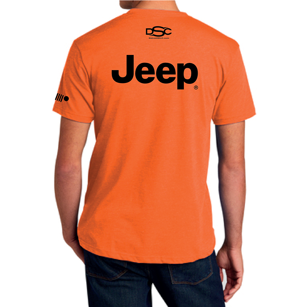 Camiseta Jeep® Explore the Detours para hombre, color naranja