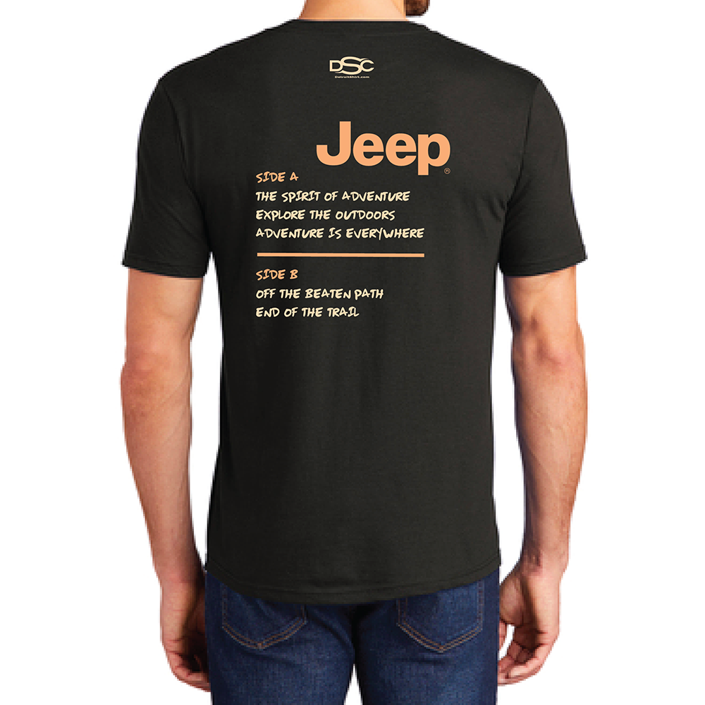 Camiseta Jeep® Adventure Mixtape para hombre, color negro