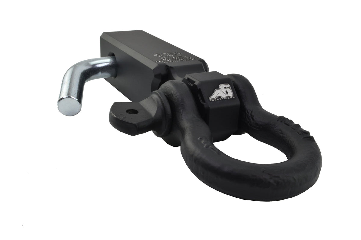 Agency 6 1.25 inch shackle block assembly in black for universal fit