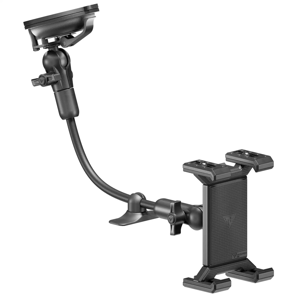 Tackform 26 Series windshield suction cup mount with SLATE tablet cradle, universal fit