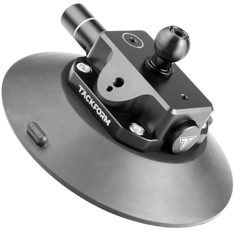 Tackform 5.75" pump suction cup with 20mm metal ball for universal fit