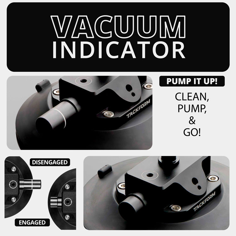 Tackform 5.75" pump suction cup with 25.4mm / 1" / B-sized rubber ball for universal fit
