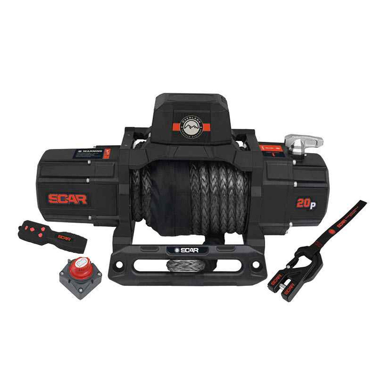 OVS SCAR 20S - 20,000 lbs. Rated Synthetic Rope Winch