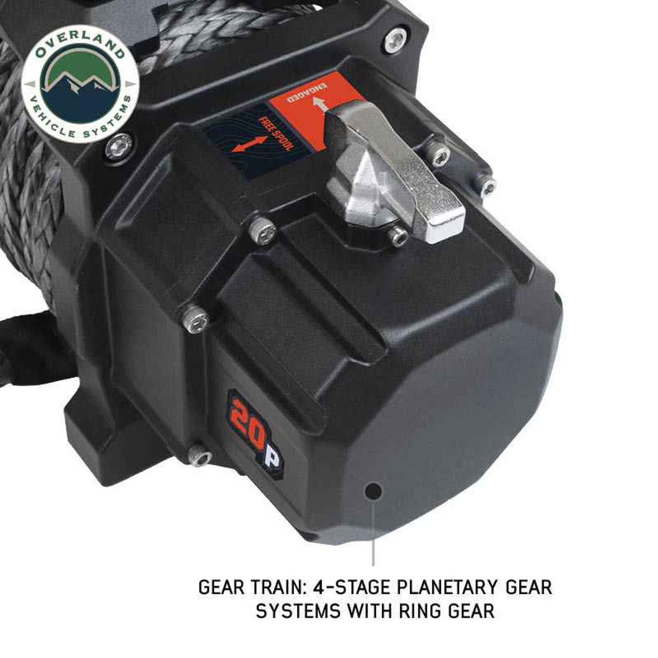 OVS SCAR 20S - 20,000 lbs. Rated Synthetic Rope Winch