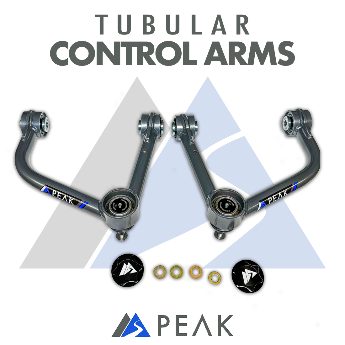 Peak Suspension Tubular Upper Control Arms (19+ Silverado/Sierra 1500/ZR2/AT4X) for 2019+ Chevy Silverado 1500 / GMC Sierra 1500