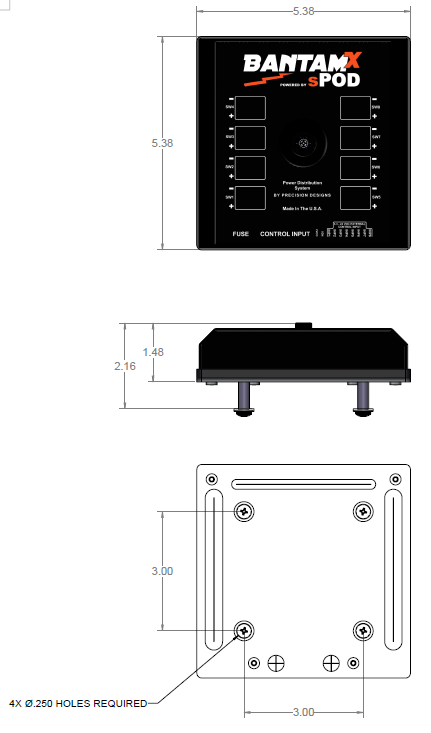 Baja Designs sPOD BantamX touchscreen system, universal fit