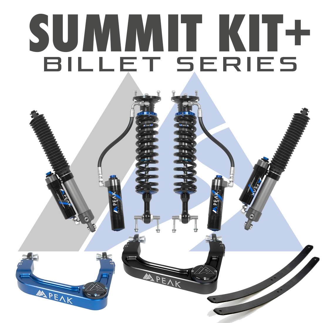 Peak Suspension 2.5" DSC Coilover Summit Kit+ Billet Series 17-22 Colorado ZR2 for 2017-2022 Chevy Colorado