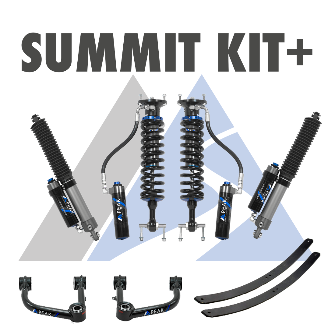 Peak Suspension 2.5" DSC Coilover Summit Kit+ 17-22 Colorado ZR2 for 2017-2022 Chevy Colorado