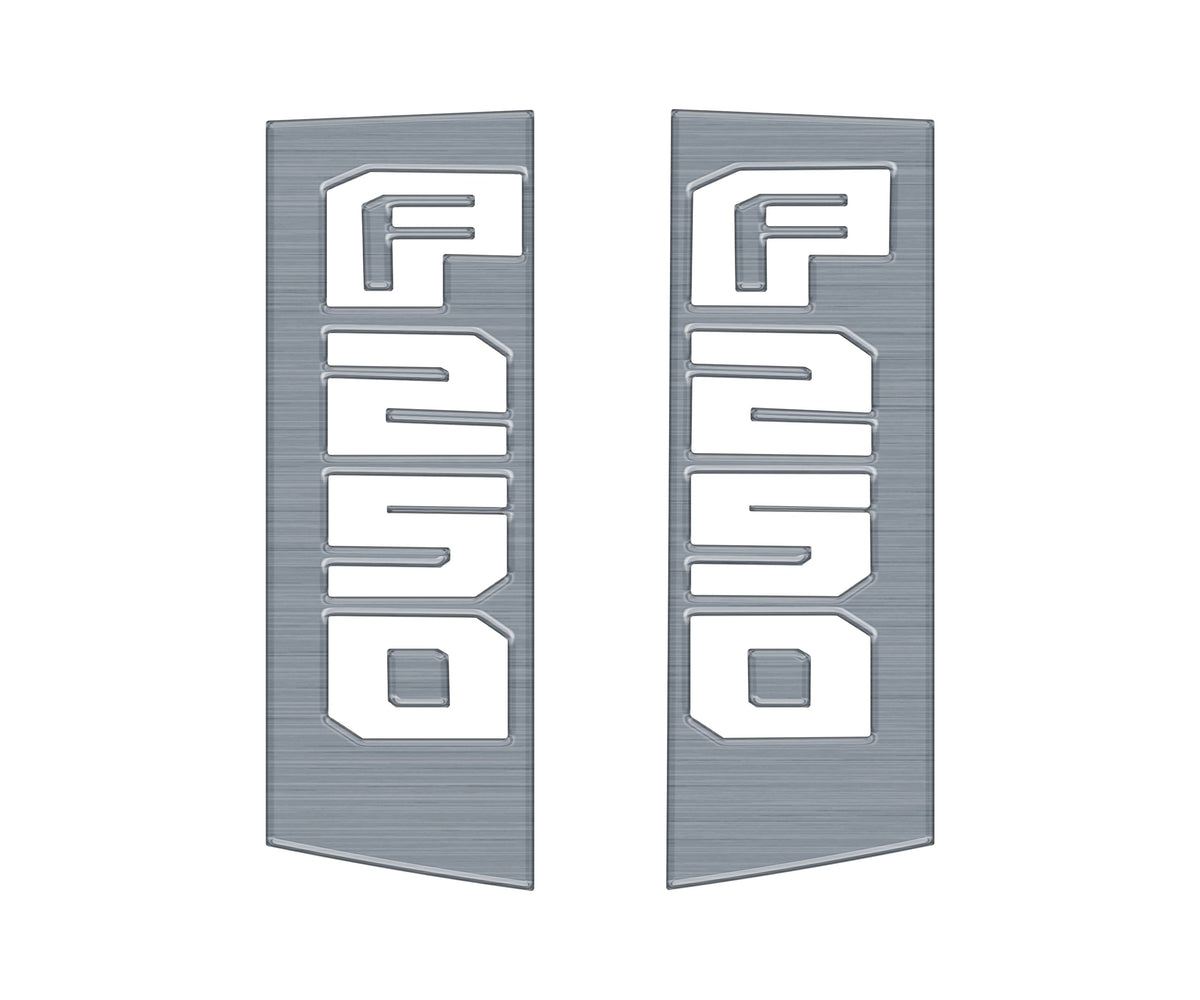 Tufskinz side emblem overlays for Ford Super Duty F-250 and F-350 2017-2022
