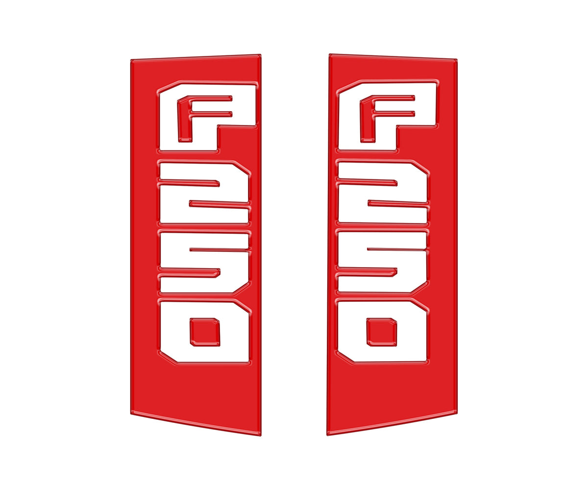Tufskinz side emblem overlays for Ford Super Duty F-250 and F-350 2017-2022