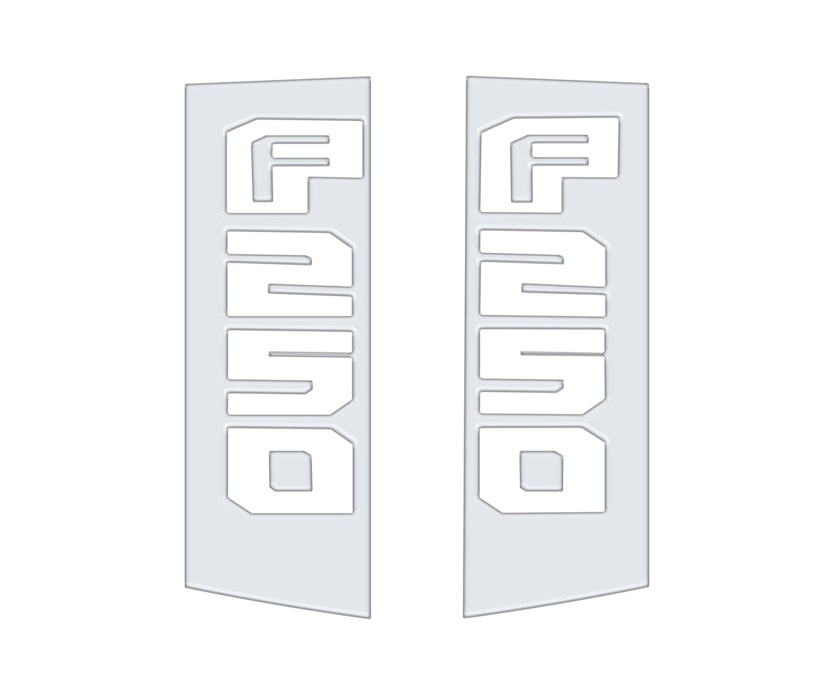 Tufskinz side emblem overlays for Ford Super Duty F-250 and F-350 2017-2022