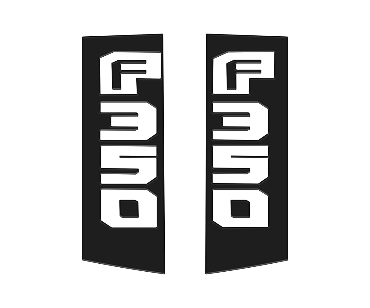 Tufskinz side emblem overlays for Ford Super Duty F-250 and F-350 2017-2022