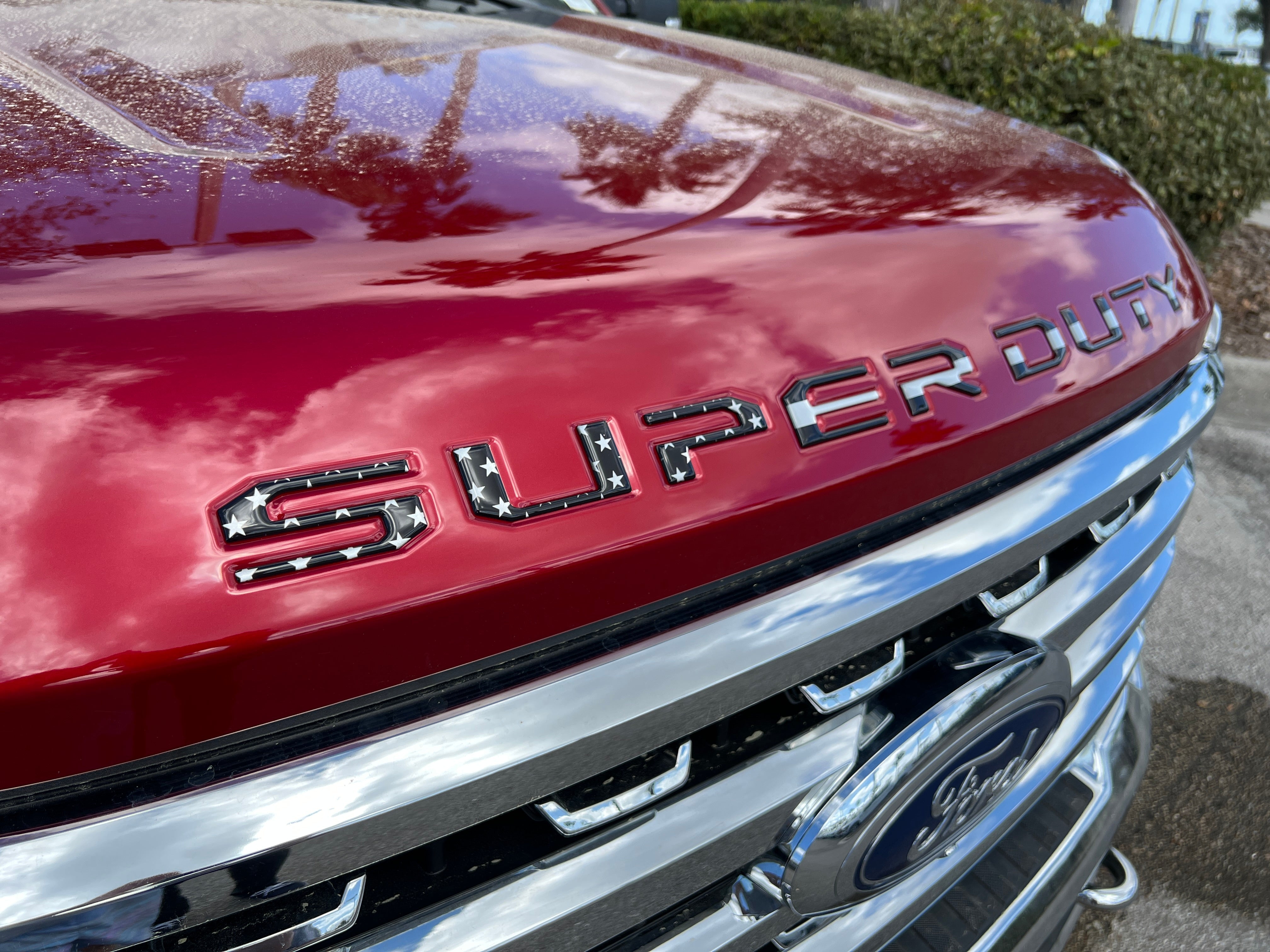 Hood Letter Inserts Fits 2023-2026 Ford Super Duty