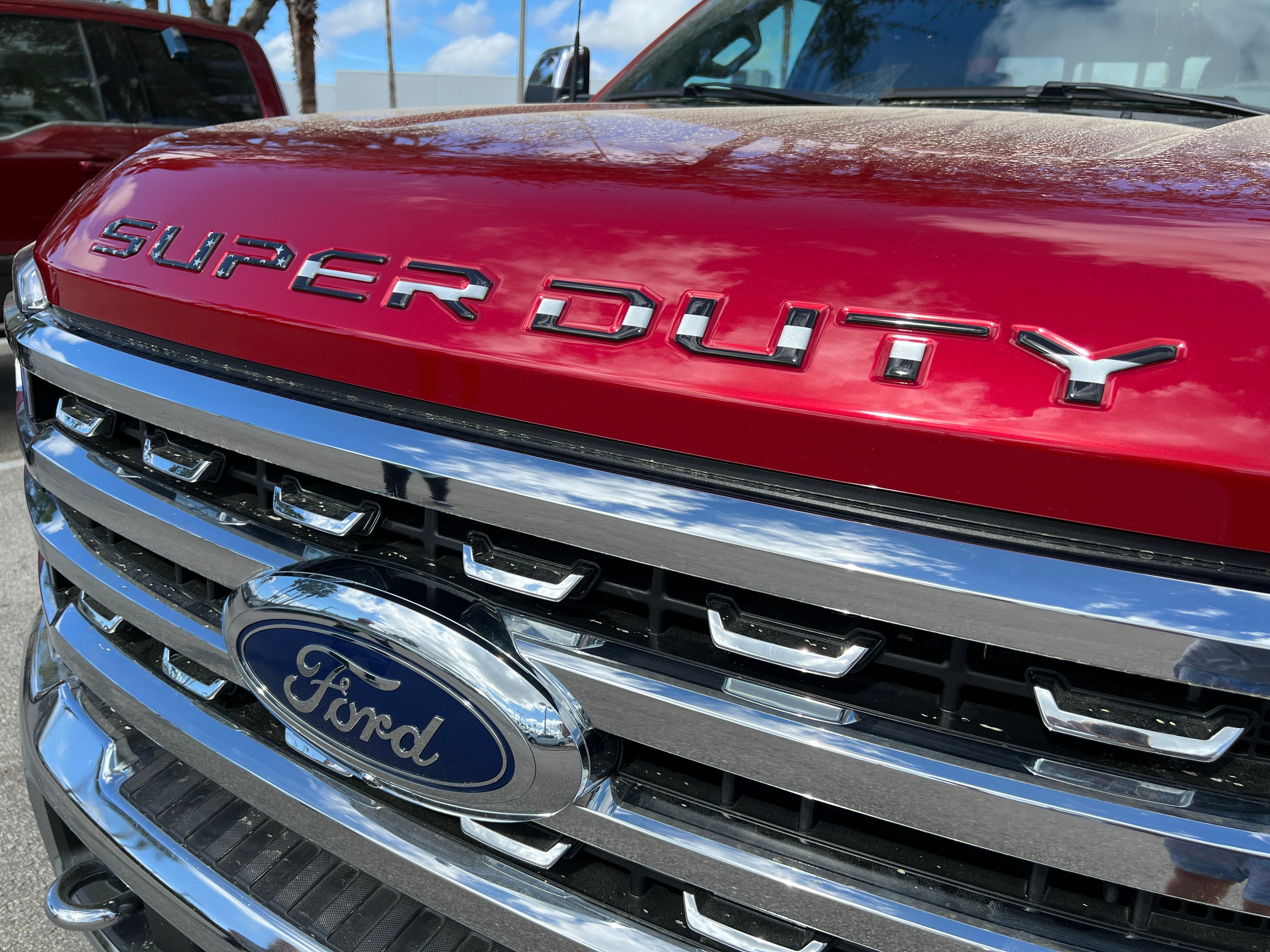 Hood Letter Inserts Fits 2023-2026 Ford Super Duty