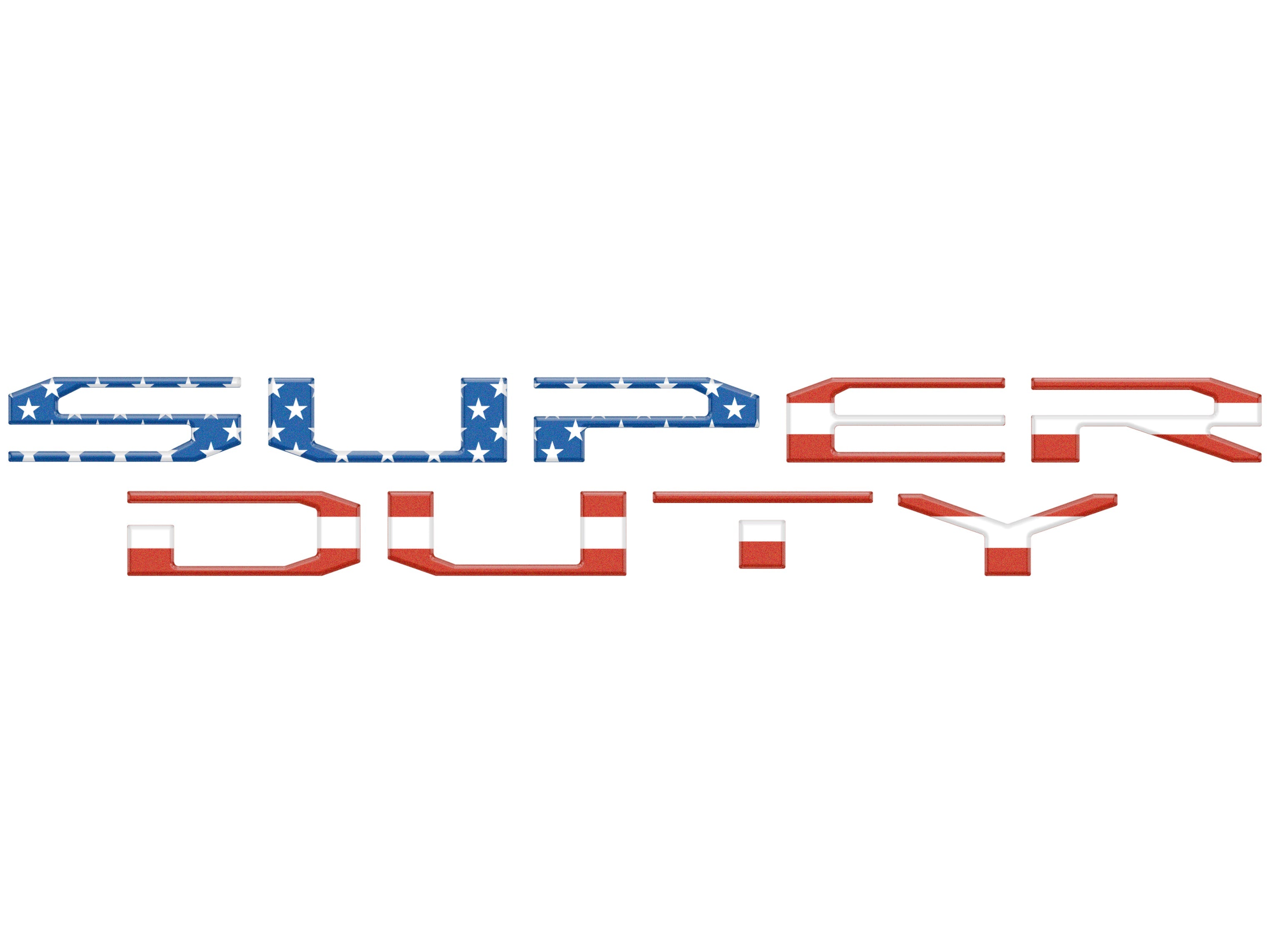 Hood Letter Inserts Fits 2023-2026 Ford Super Duty