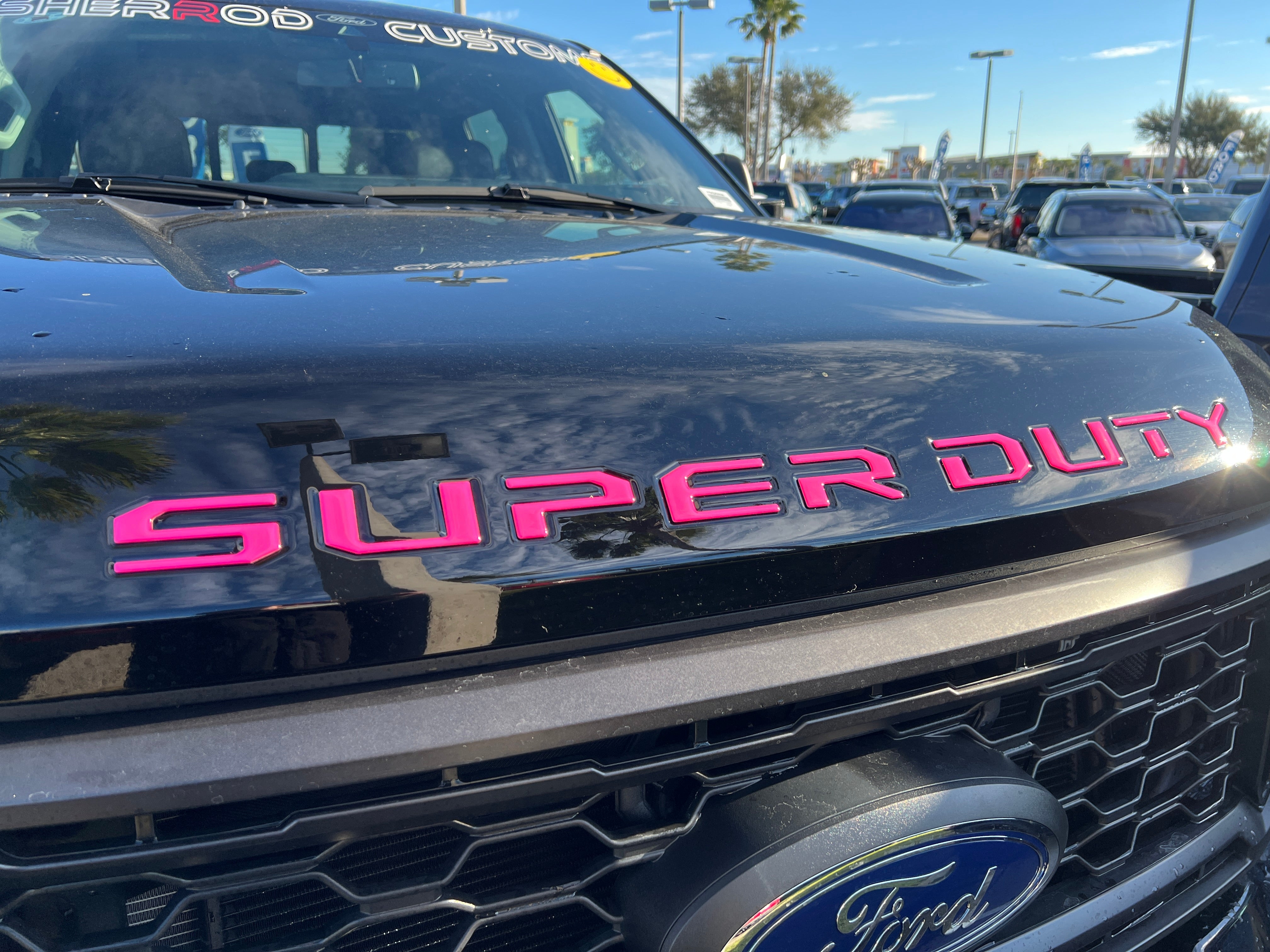 Hood Letter Inserts Fits 2023-2026 Ford Super Duty
