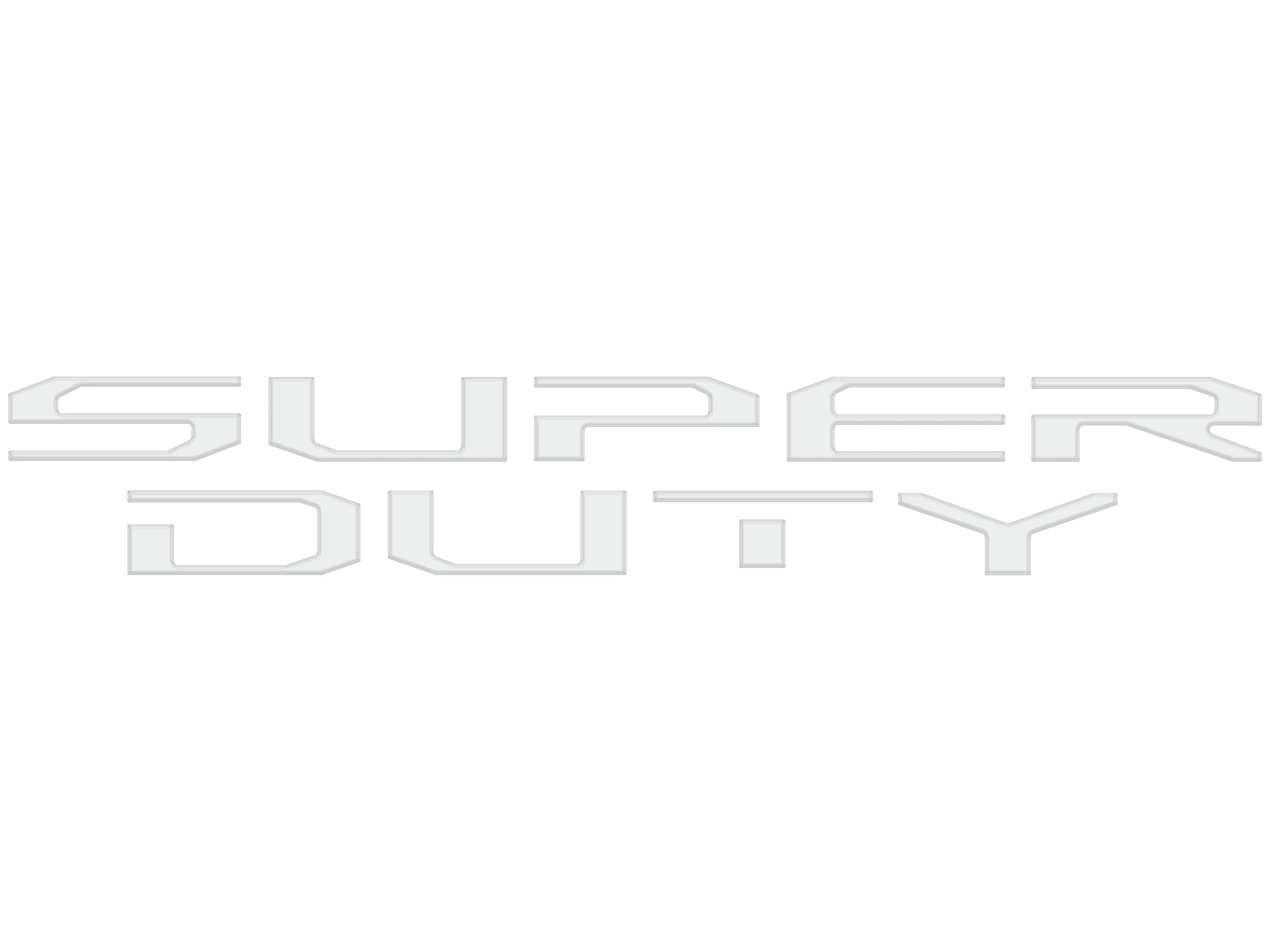 Hood Letter Inserts Fits 2023-2026 Ford Super Duty