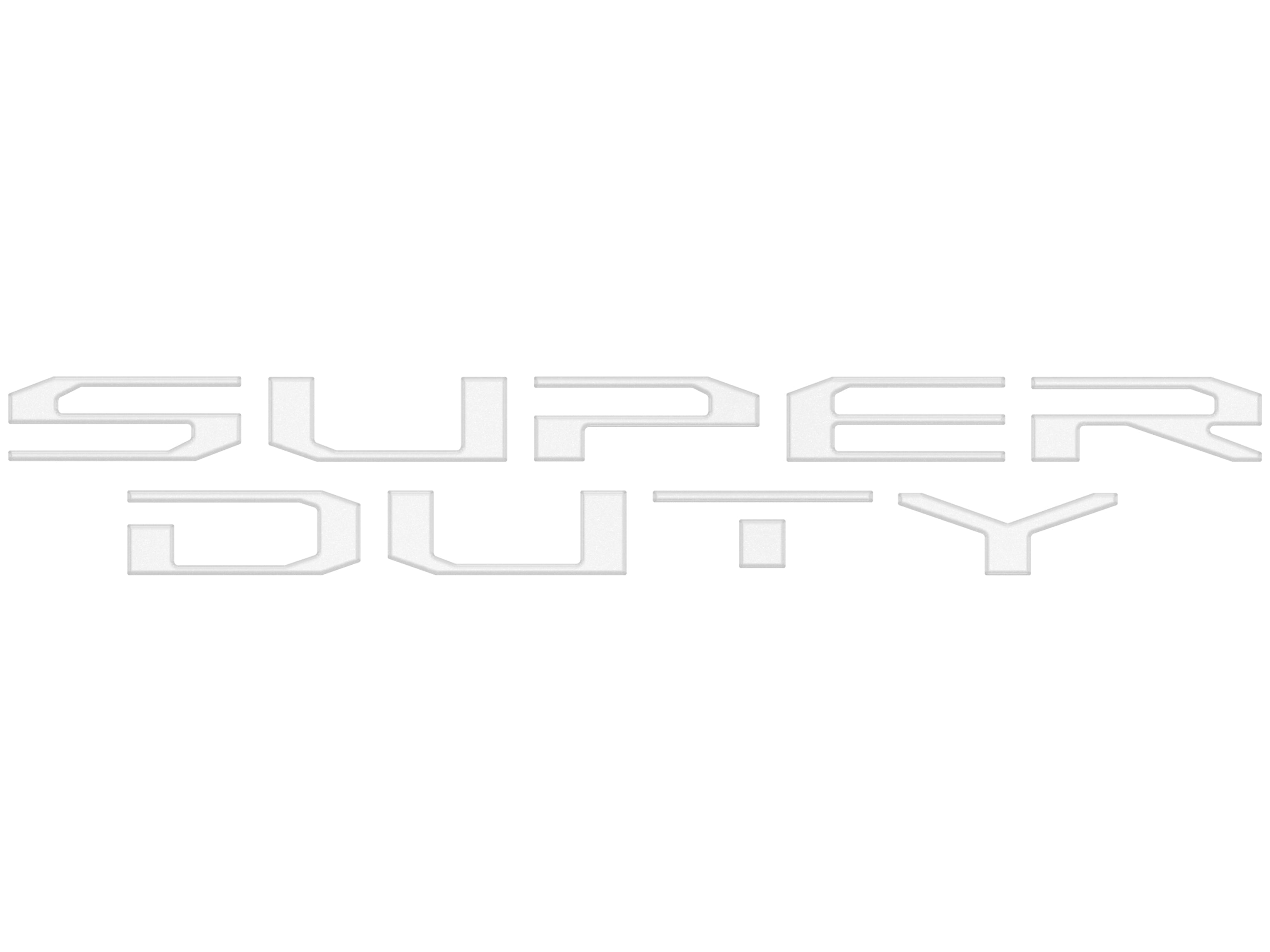 Hood Letter Inserts Fits 2023-2026 Ford Super Duty