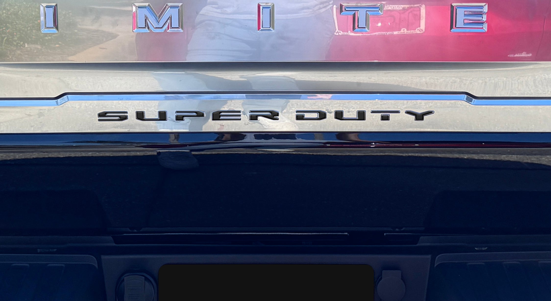 Tailgate Letter Overlays Fits 2023-2026 Ford King Ranch/Platinum/Limited Super Duty