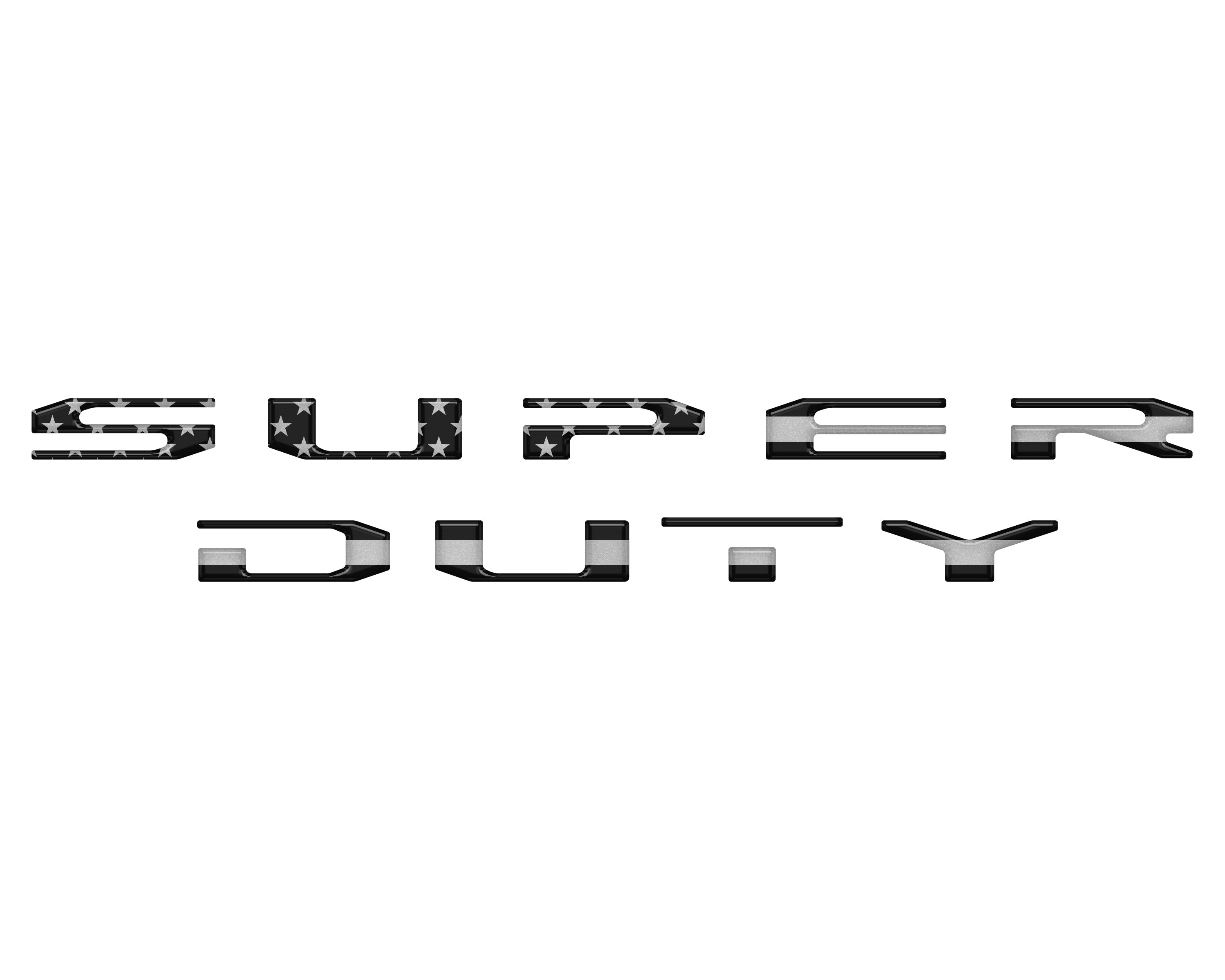 Tailgate Letter Overlays Fits 2023-2026 Ford King Ranch/Platinum/Limited Super Duty