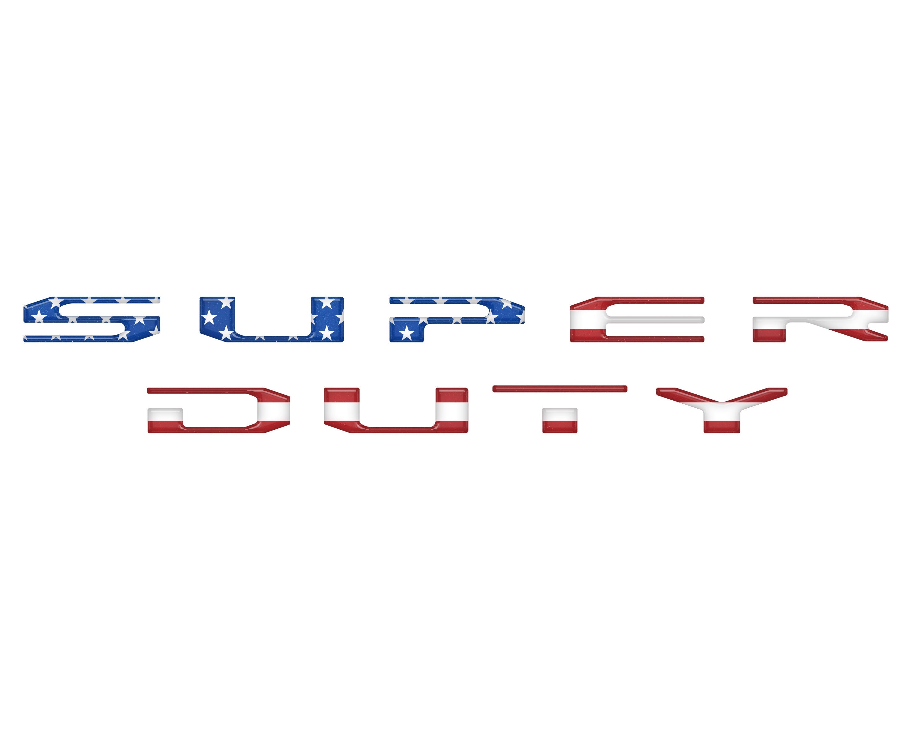 Tailgate Letter Overlays Fits 2023-2026 Ford King Ranch/Platinum/Limited Super Duty