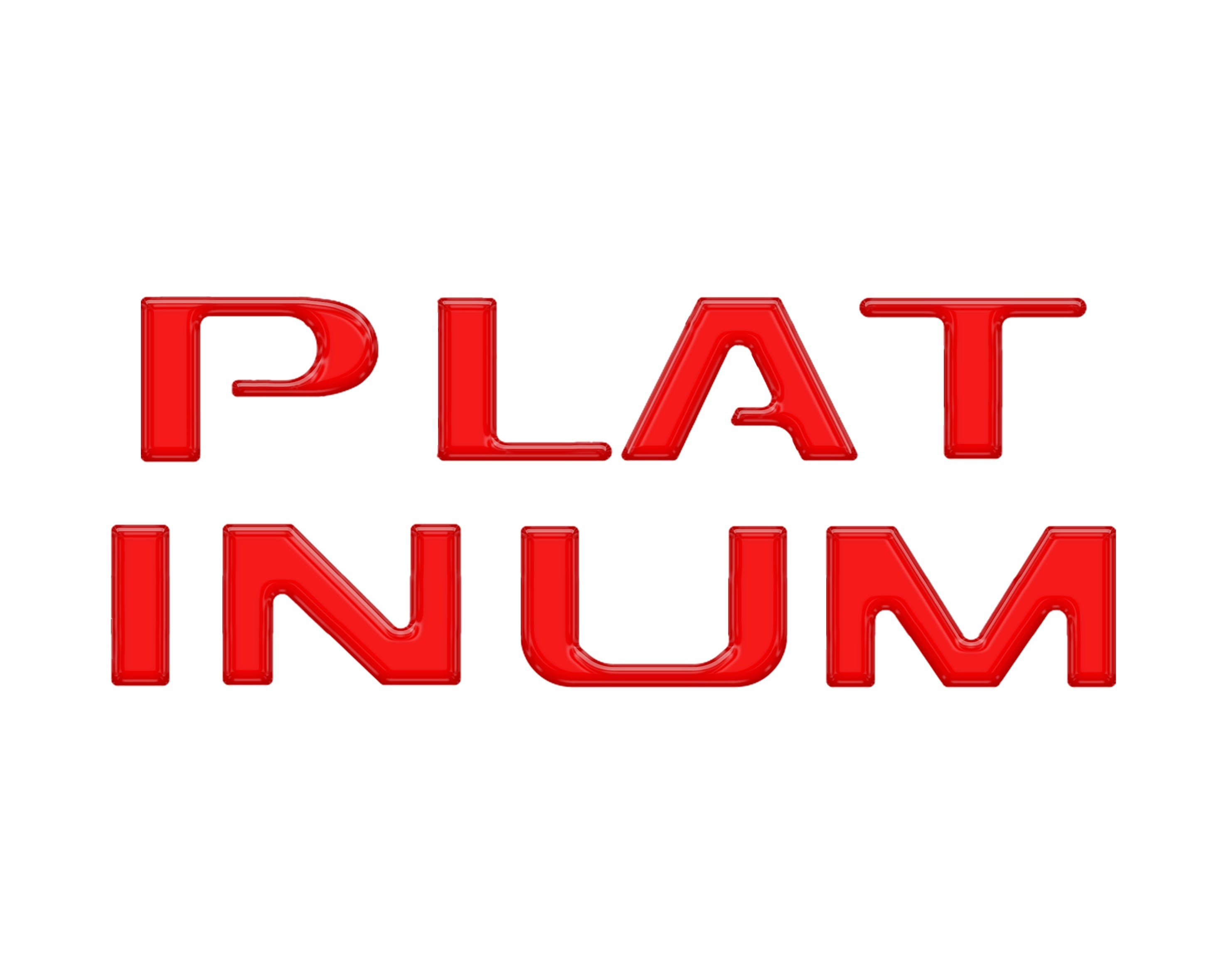 Platinum Tailgate Letter Inserts Fits 2023-2024 Ford Super Duty Platinum & 2025-2026 Platinum Plus
