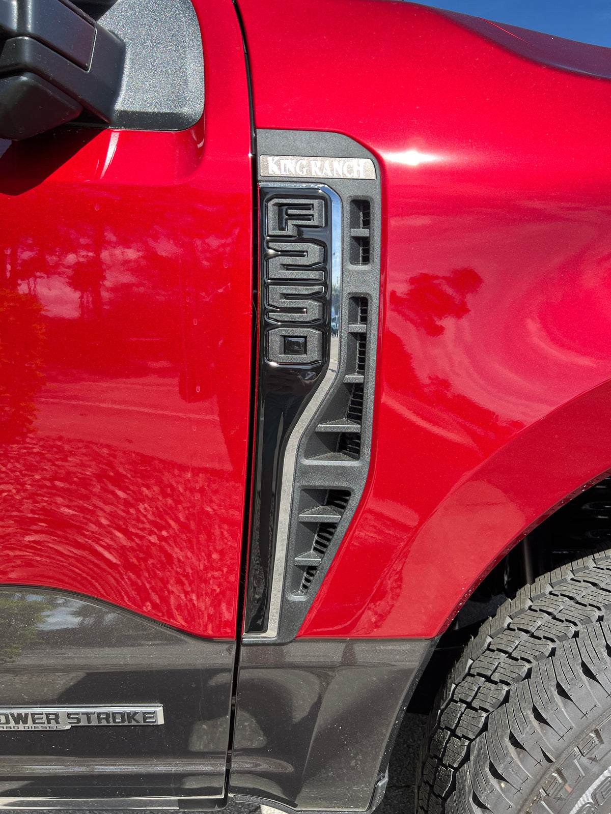 Tufskinz Front Fender Emblem Overlays for Ford Super Duty