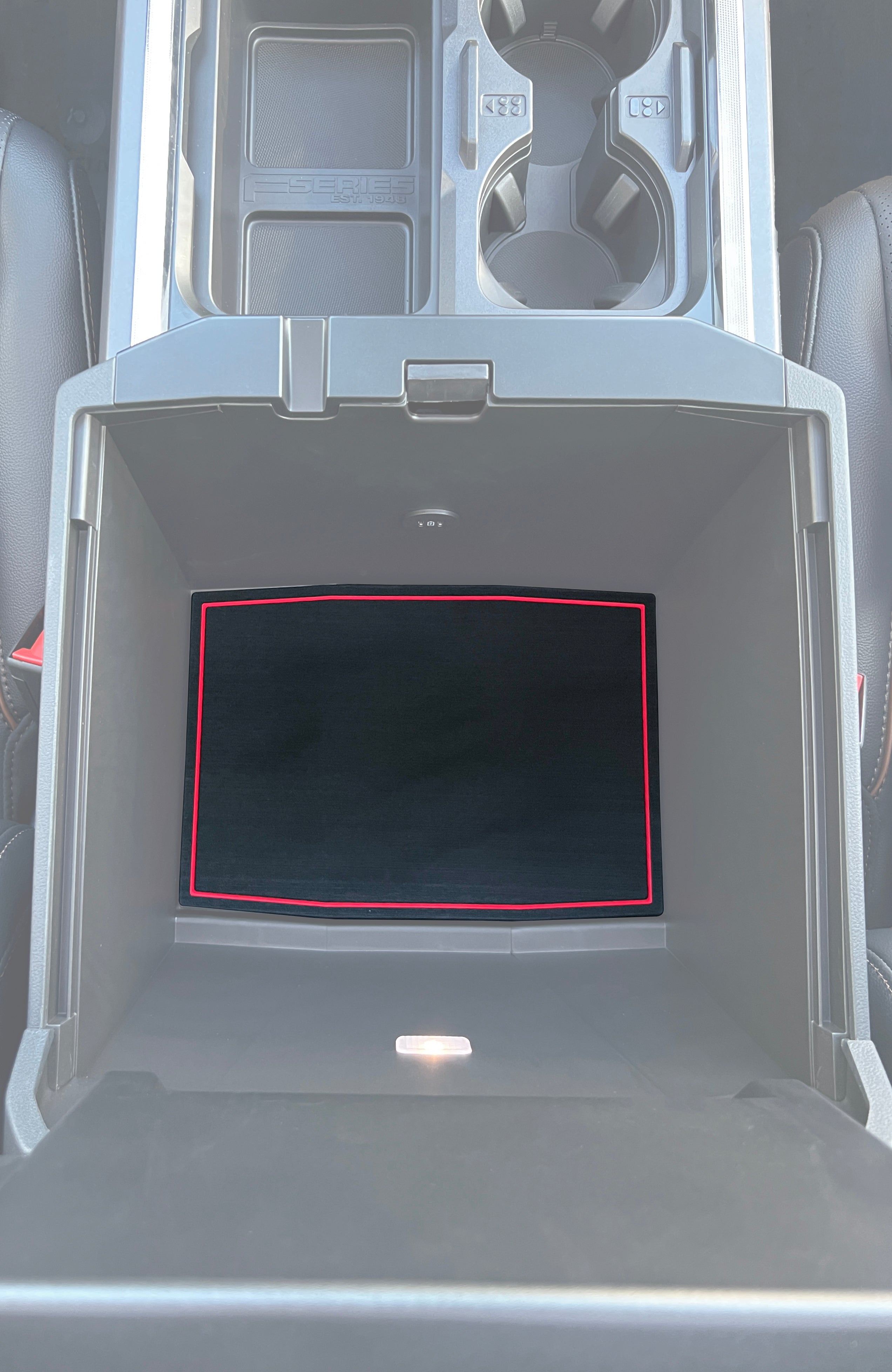 Bucket Seat Center Console Compartment Foam Inserts Fits 2023-2026 Ford Super Duty