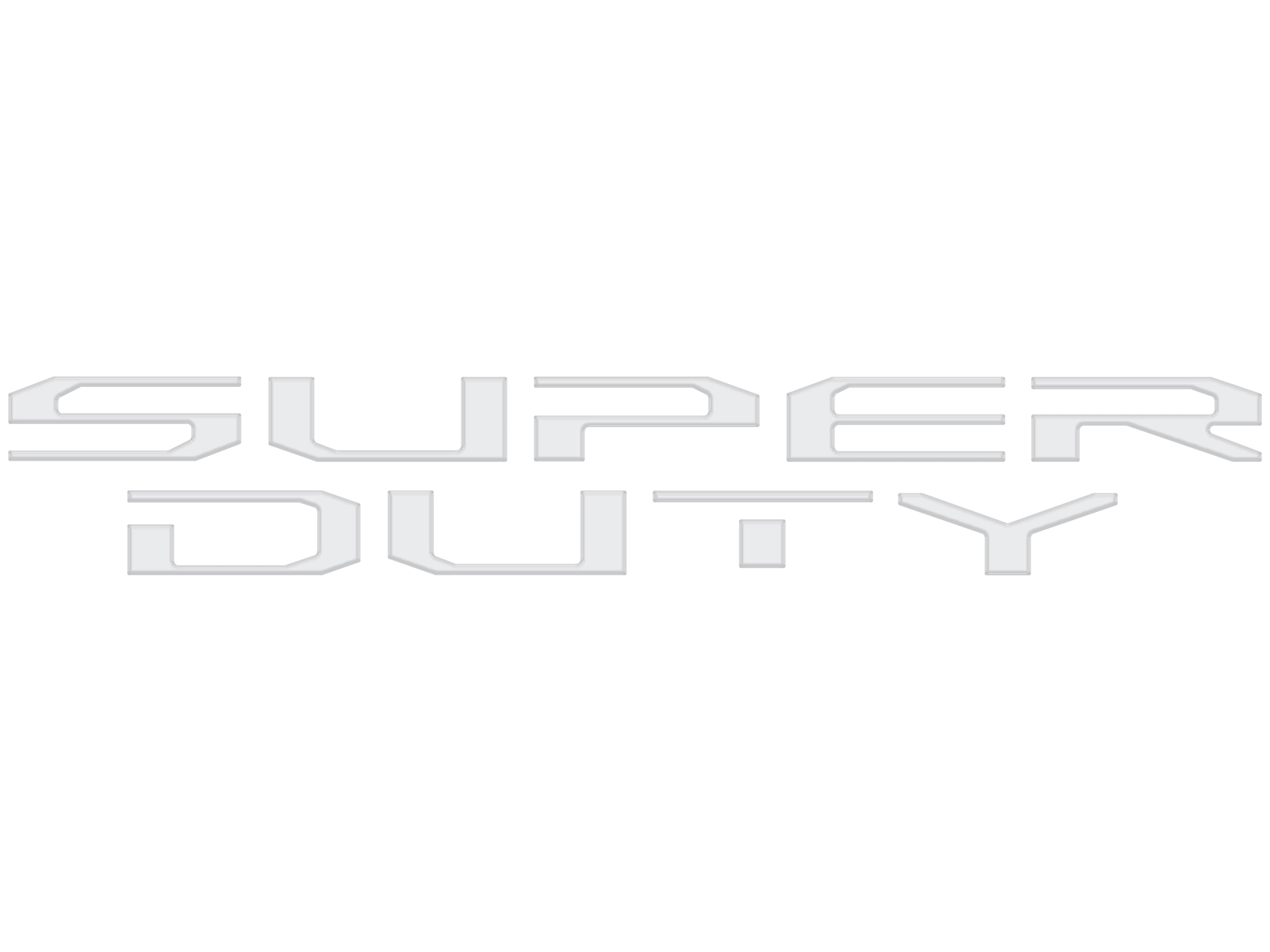 Tailgate Letter Inserts Fits 2025-2026 Ford Super Duty Platinum