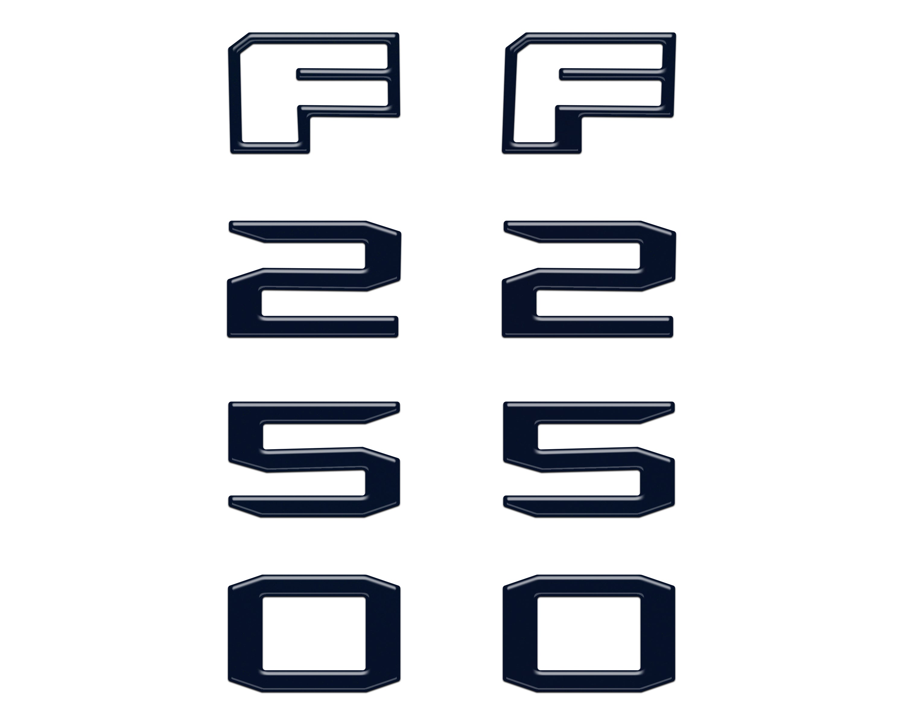 Fender Badge Letter Overlays Fits 2023-2026 Ford Super Duty