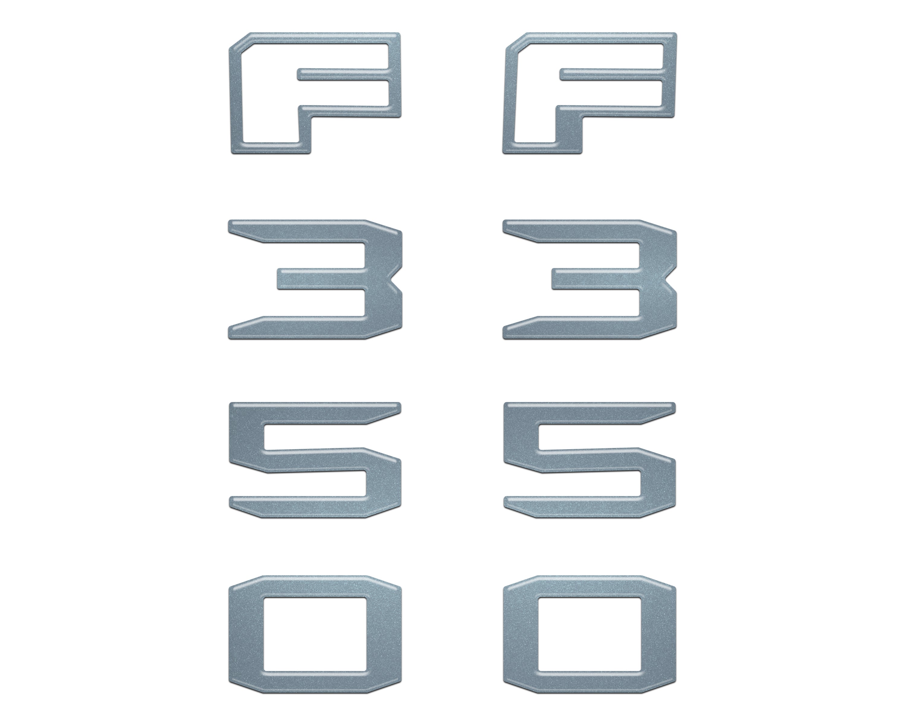 Fender Badge Letter Overlays Fits 2023-2026 Ford Super Duty