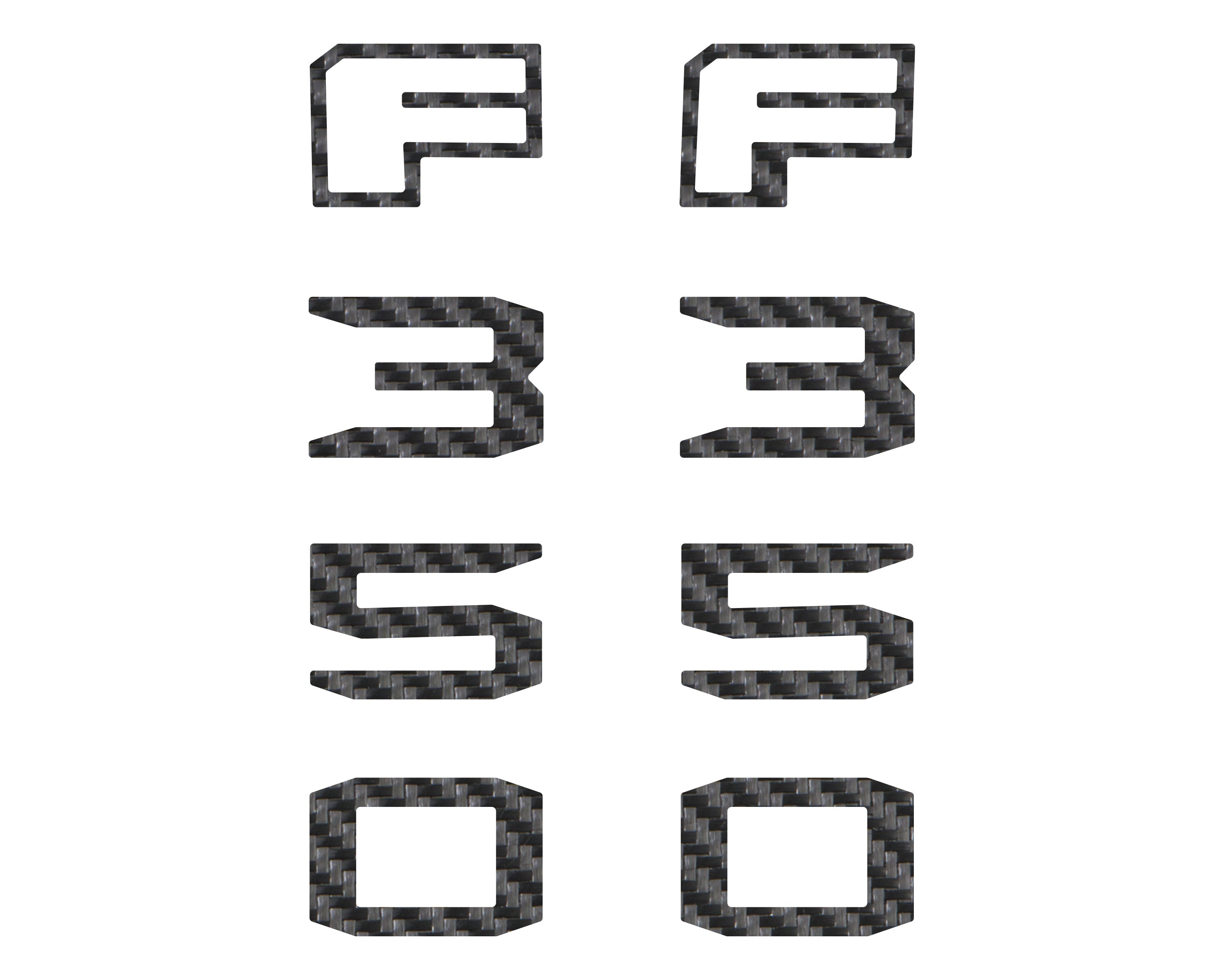 Fender Badge Letter Overlays Fits 2023-2026 Ford Super Duty