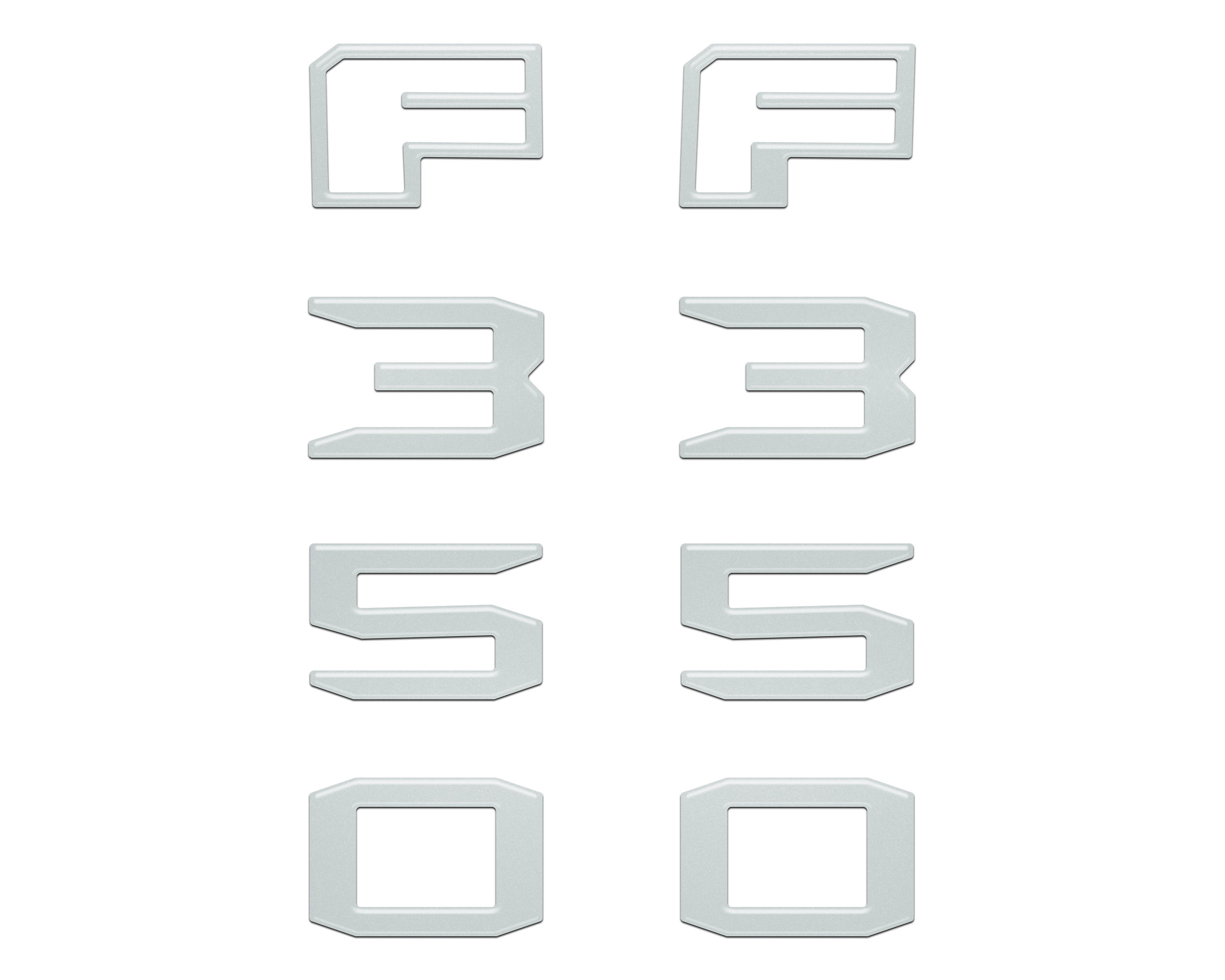 Fender Badge Letter Overlays Fits 2023-2026 Ford Super Duty