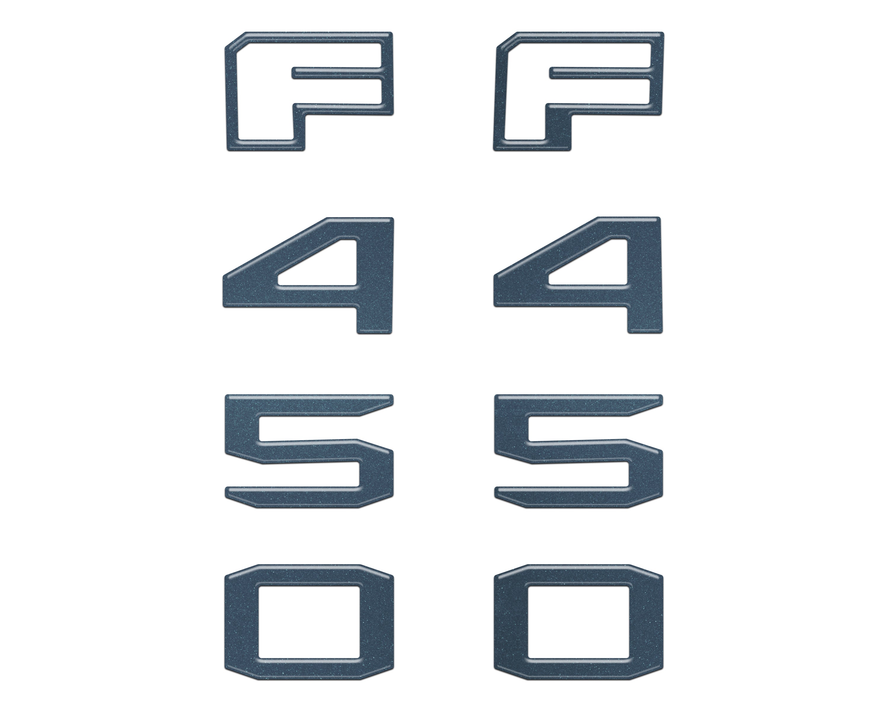 Fender Badge Letter Overlays Fits 2023-2026 Ford Super Duty