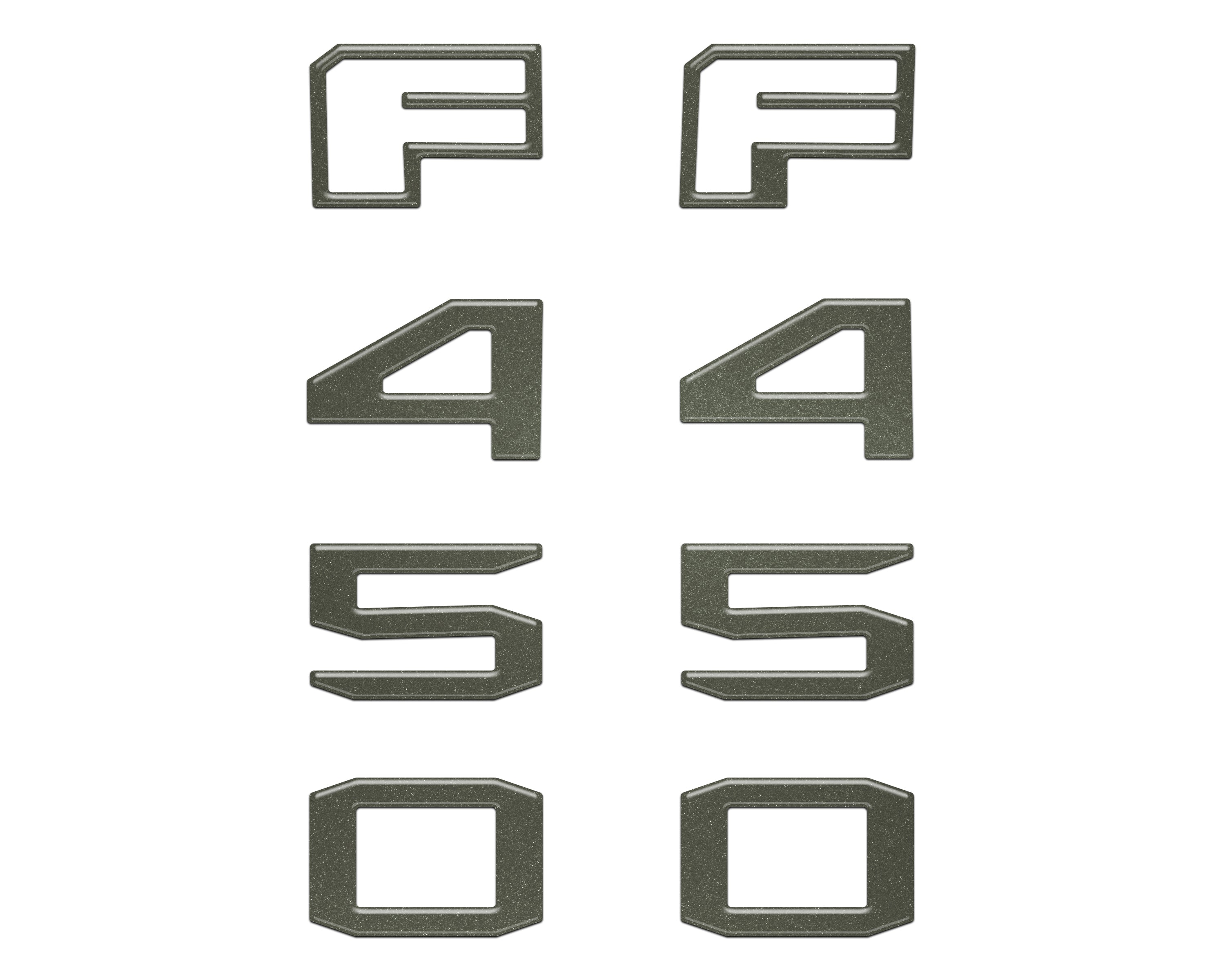 Fender Badge Letter Overlays Fits 2023-2026 Ford Super Duty