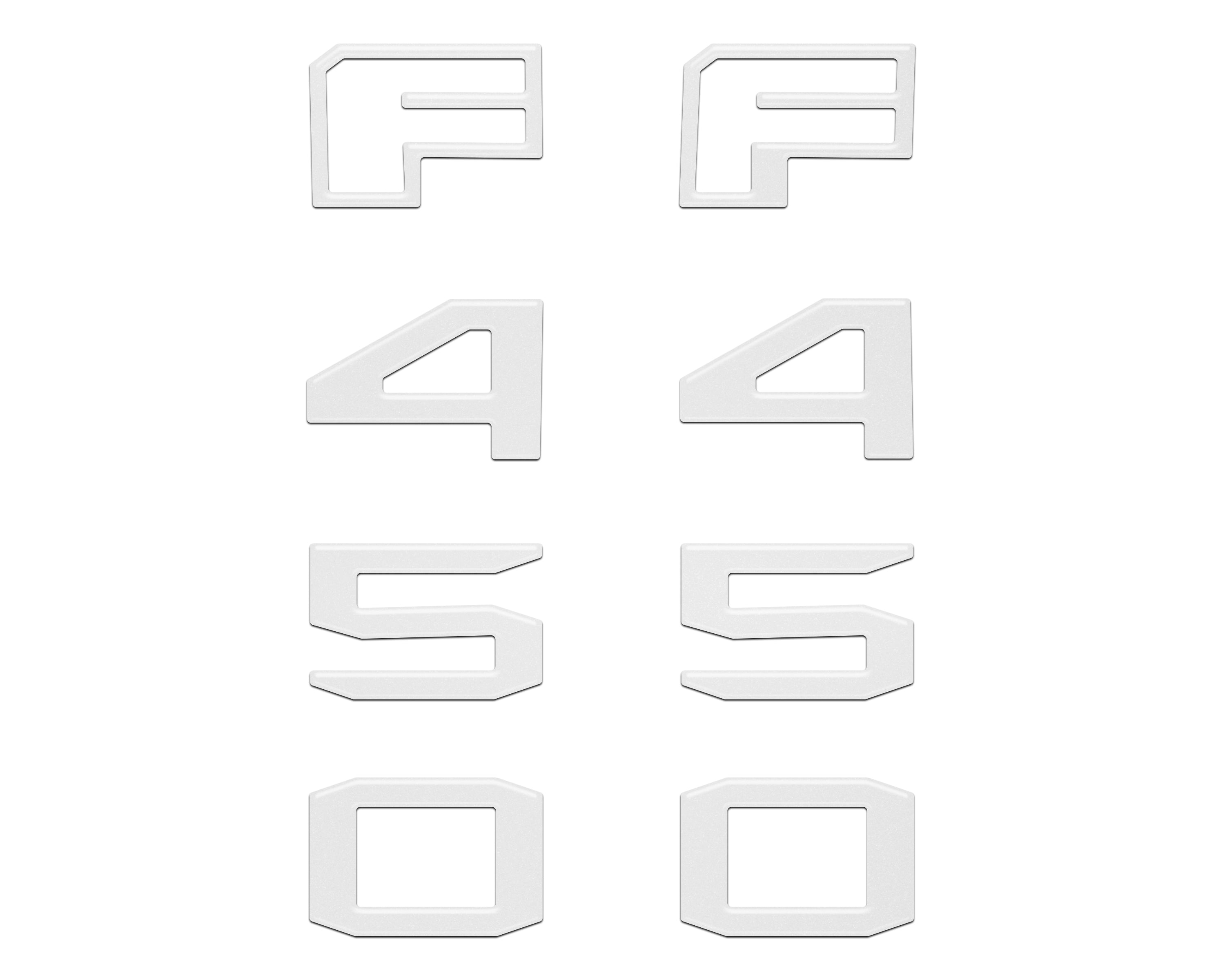 Fender Badge Letter Overlays Fits 2023-2026 Ford Super Duty