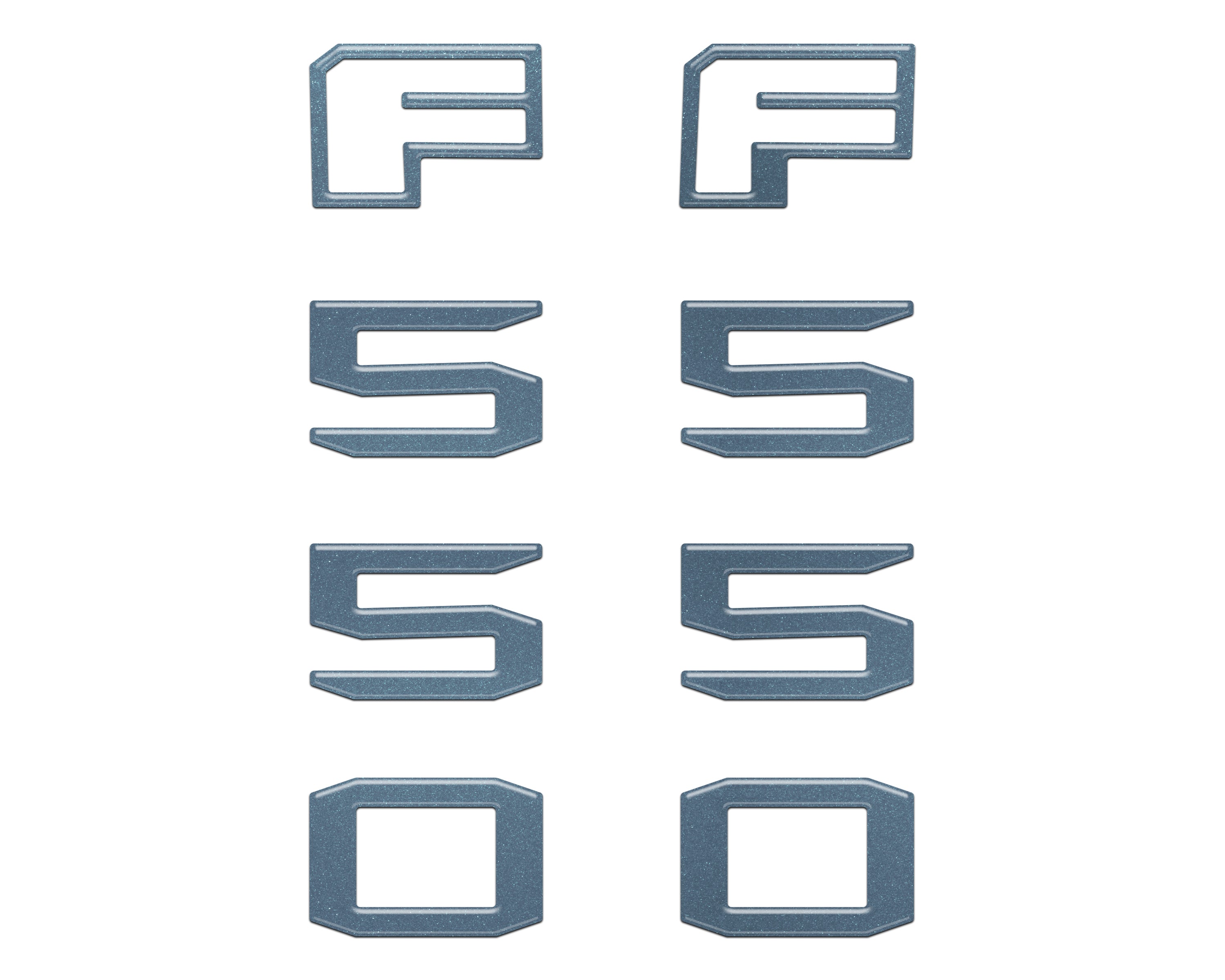 Fender Badge Letter Overlays Fits 2023-2026 Ford Super Duty