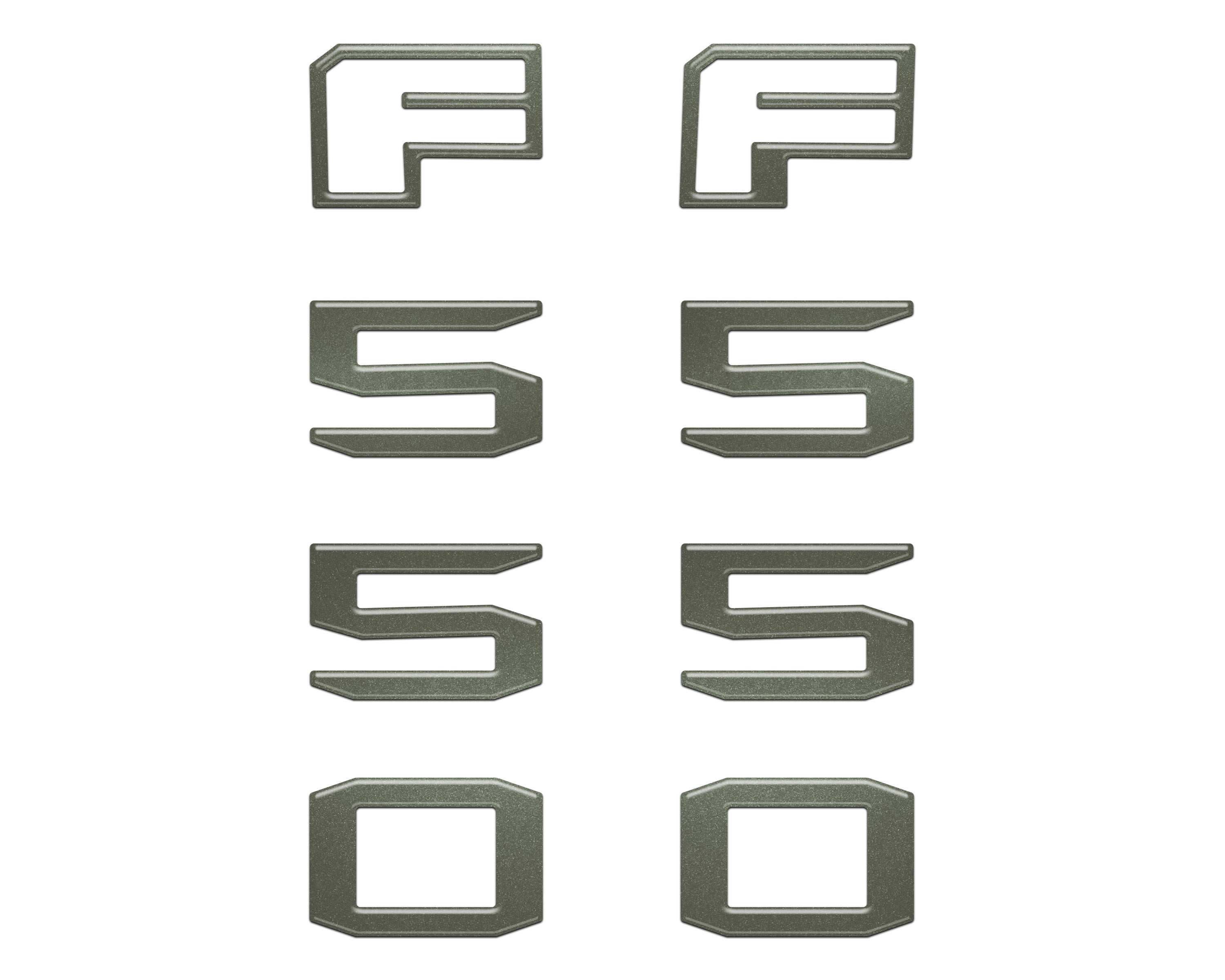 Fender Badge Letter Overlays Fits 2023-2026 Ford Super Duty