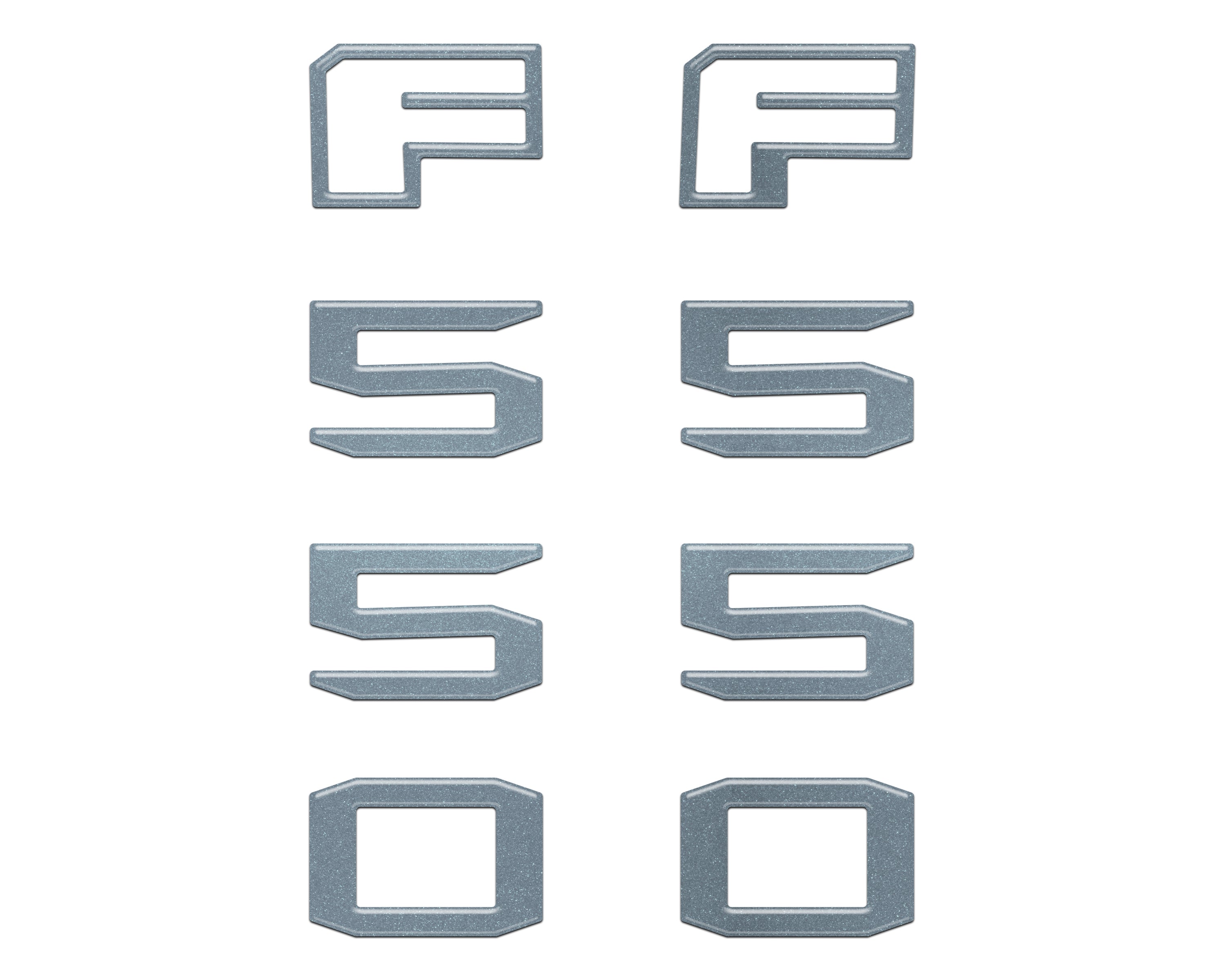 Fender Badge Letter Overlays Fits 2023-2026 Ford Super Duty