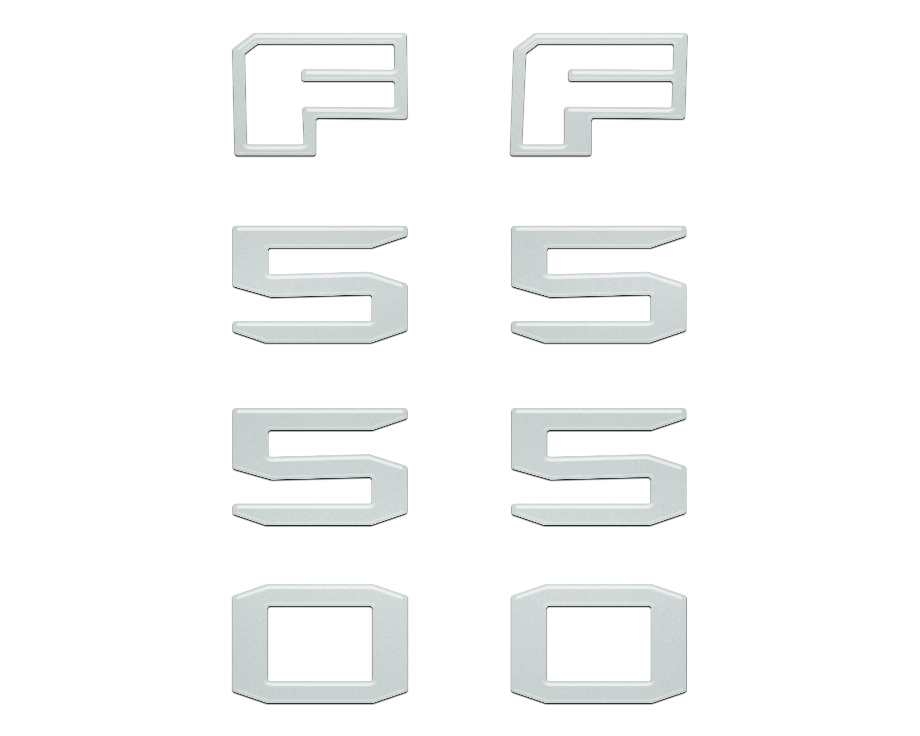 Fender Badge Letter Overlays Fits 2023-2026 Ford Super Duty