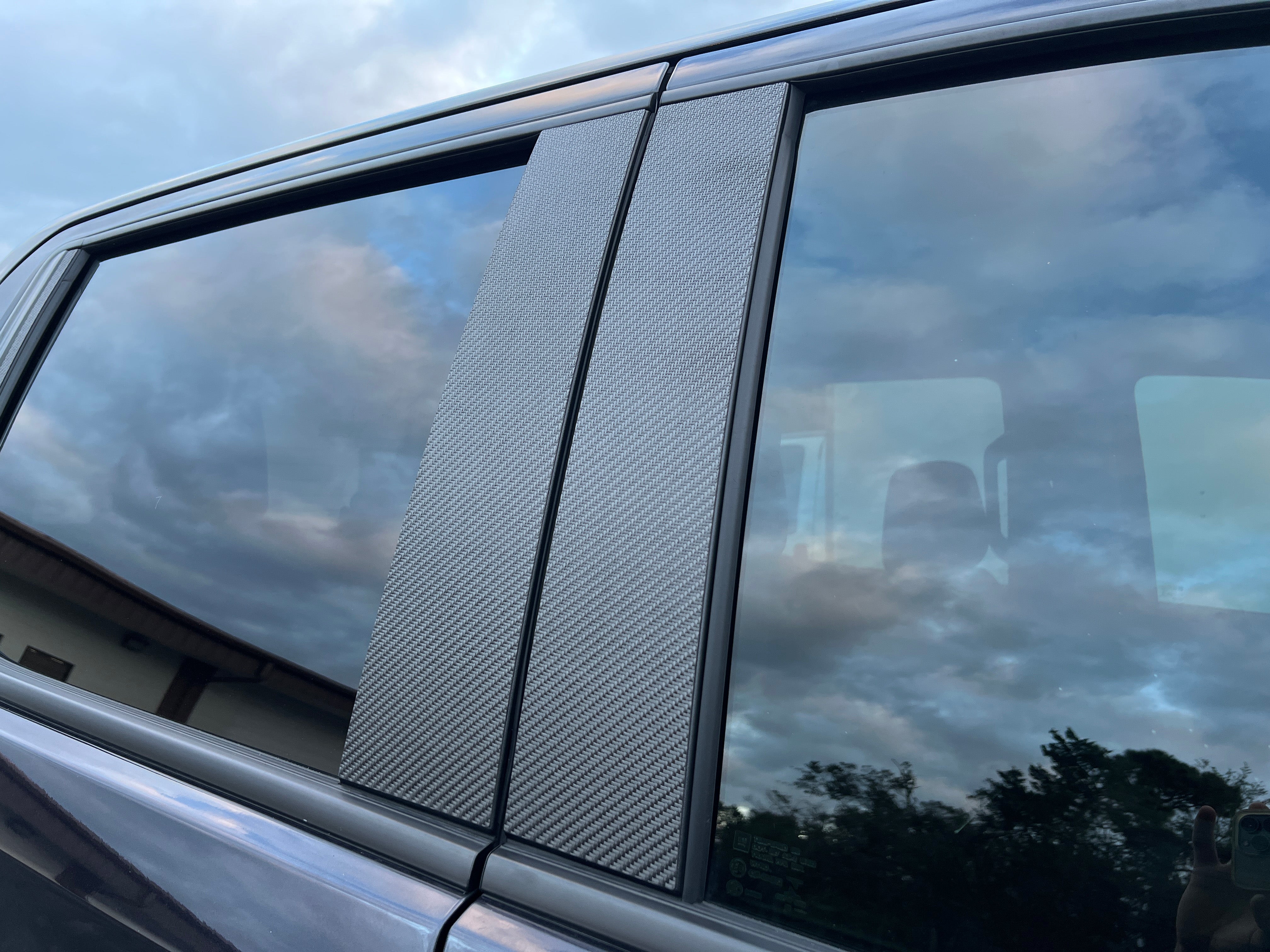 B-Pillar Accent Overlays Fits 2019-2024 Chevrolet Silverado