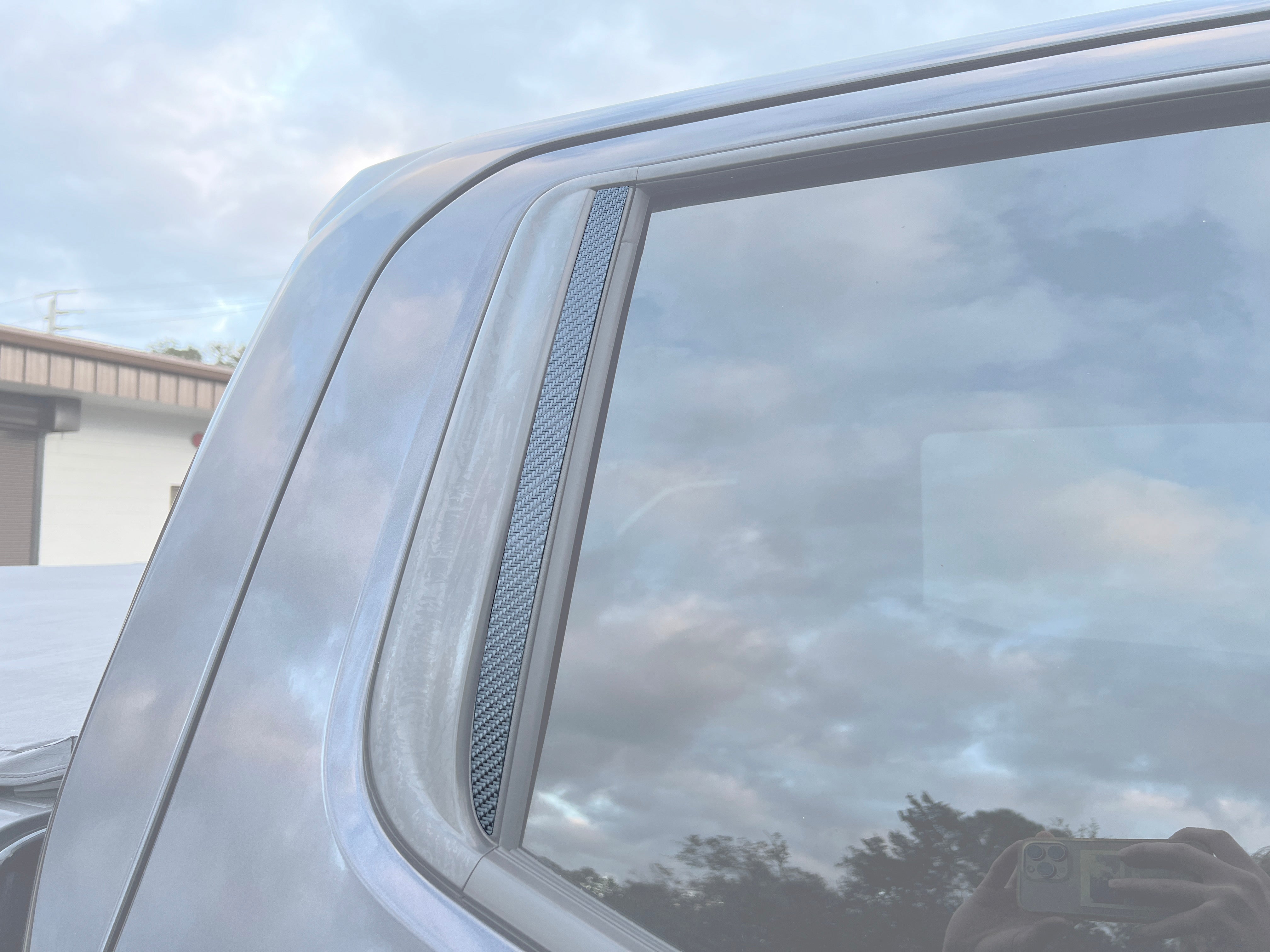 C-Pillar Accent Overlays Fits 2019-2024 Chevrolet Silverado HD