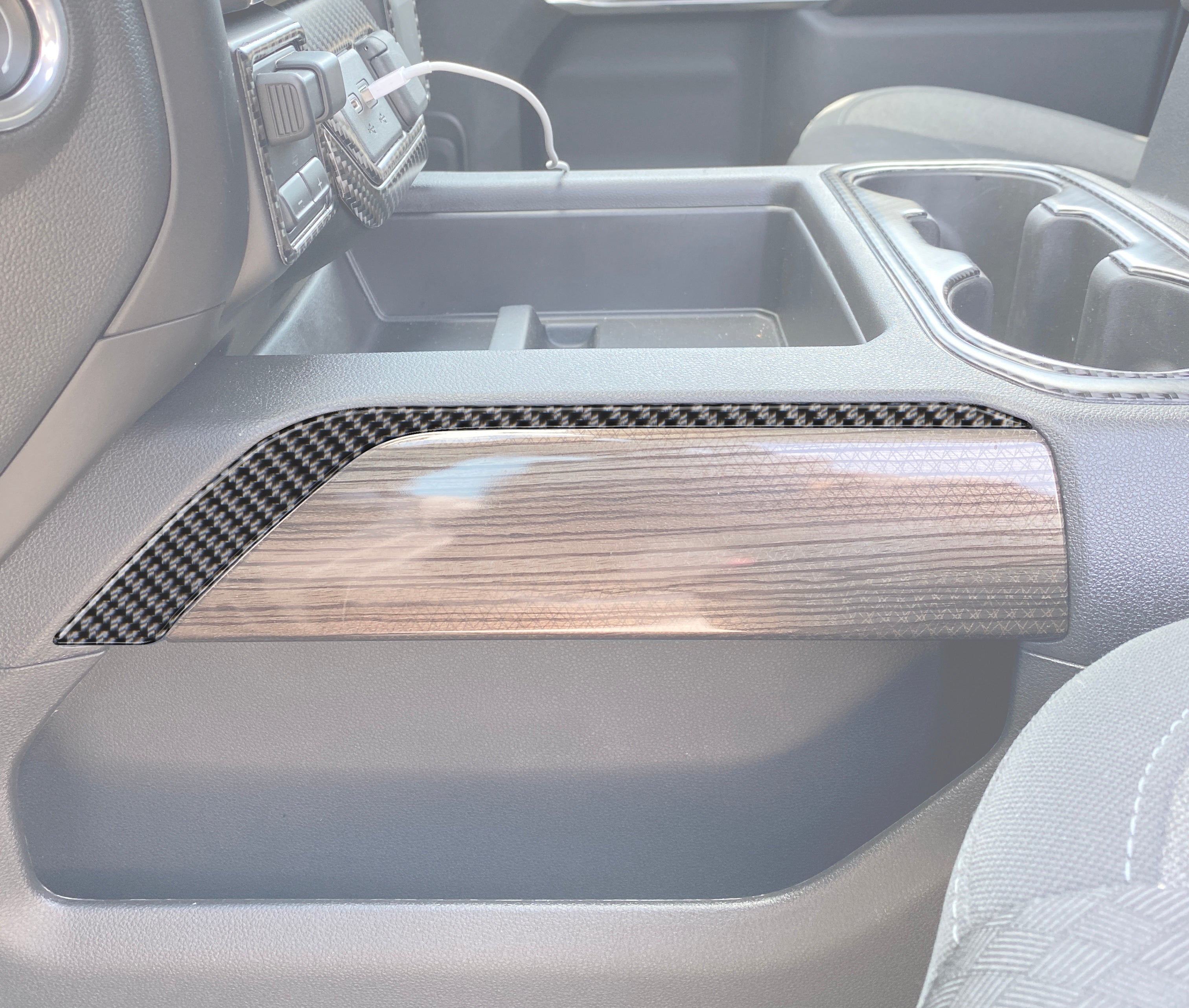 Center Console Accent Overlays Fits 2019-2021 Chevrolet Silverado