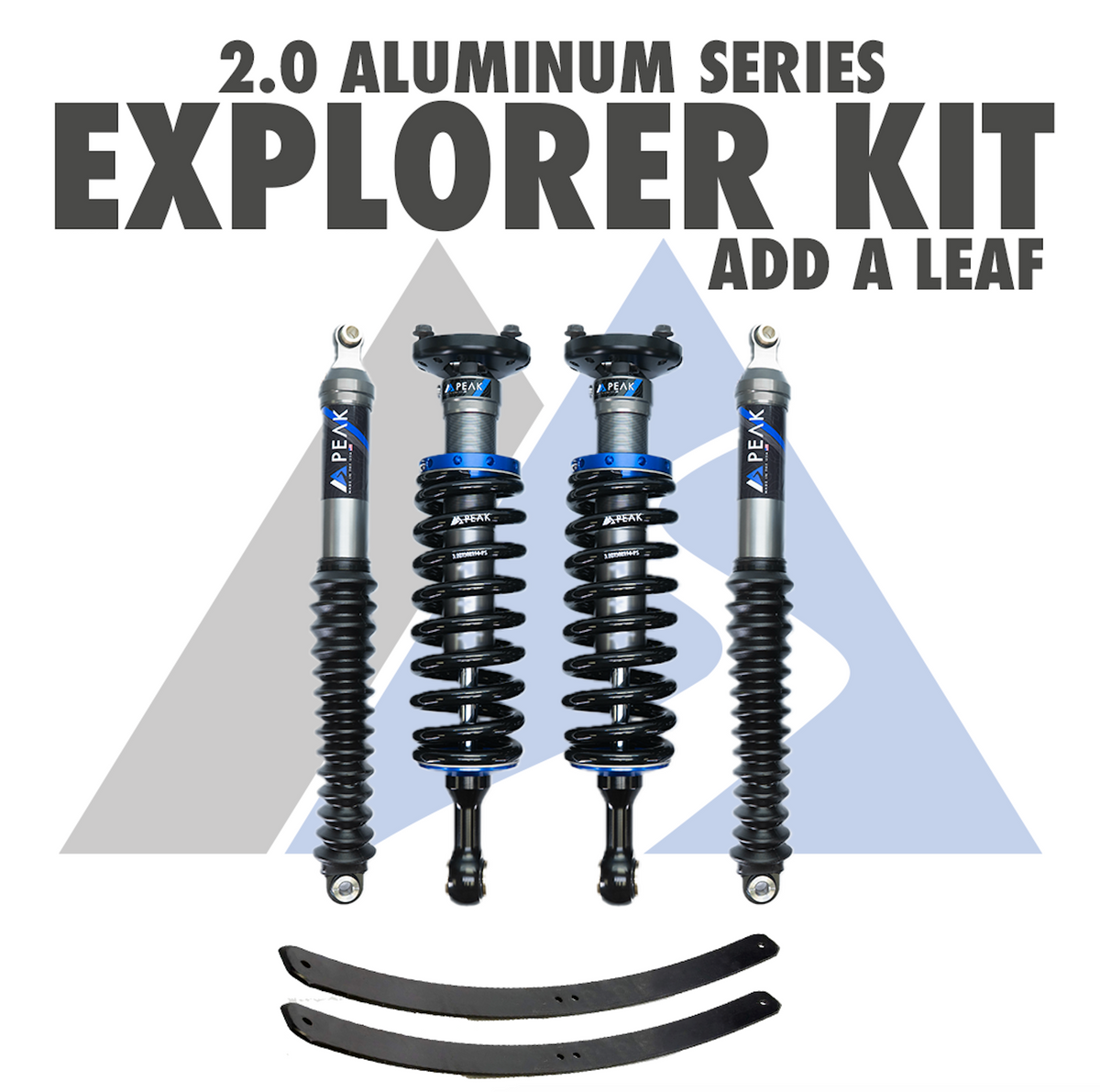 Peak Suspension 2.0 Aluminum Series Explorer Kit + 23+ Colorado/Canyon for 2023+ Chevy Colorado / GMC Canyon