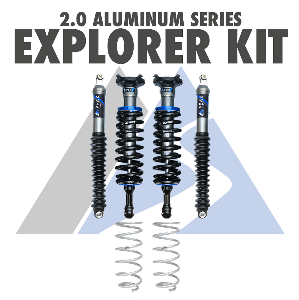 Peak Suspension 2.0 Aluminum Series Explorer Kit 24+ Tacoma for 2024+ Toyota Tacoma